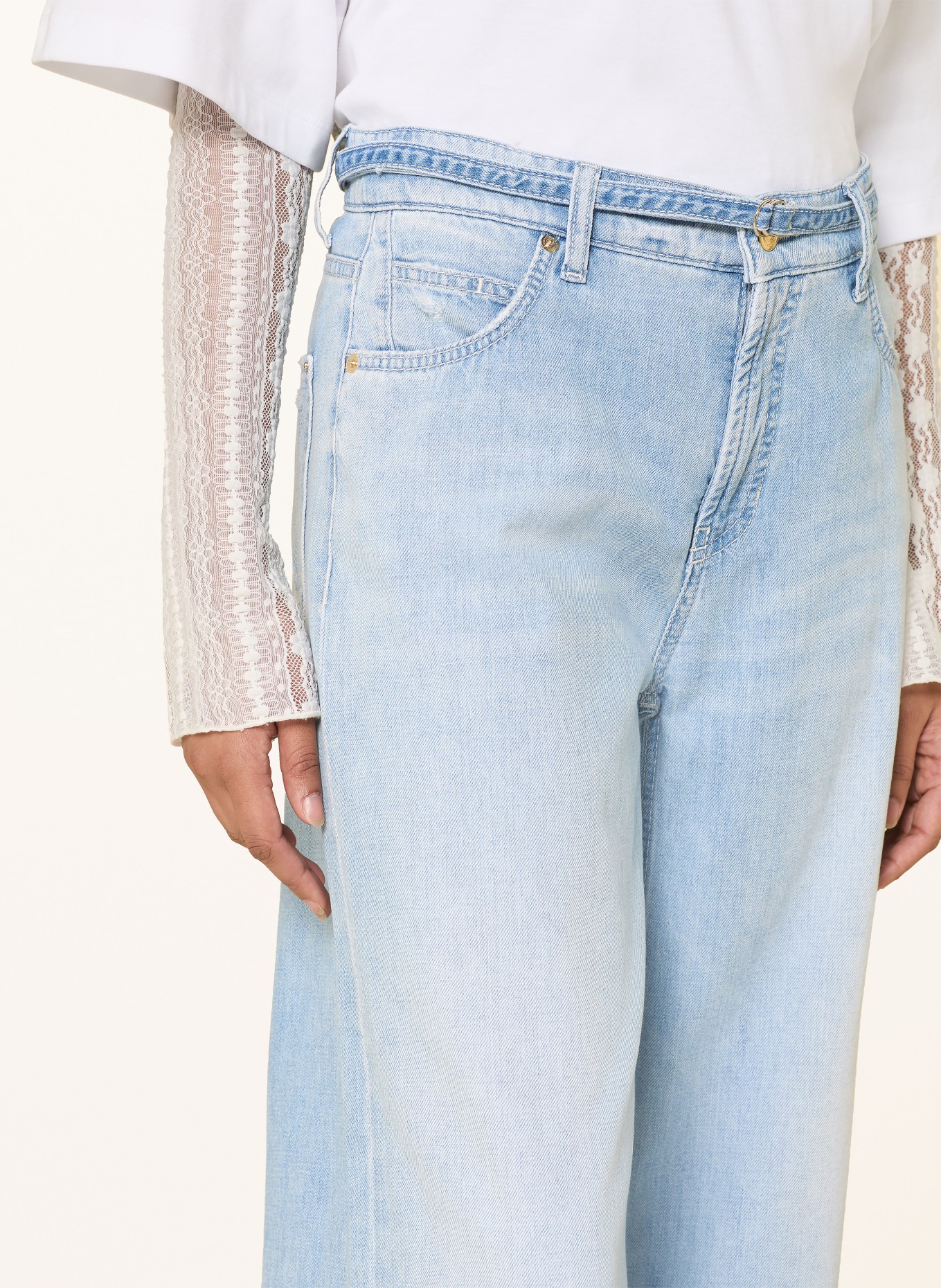 CAMBIO Wide Leg Jeans PALAZZO: 5360 blue mirage