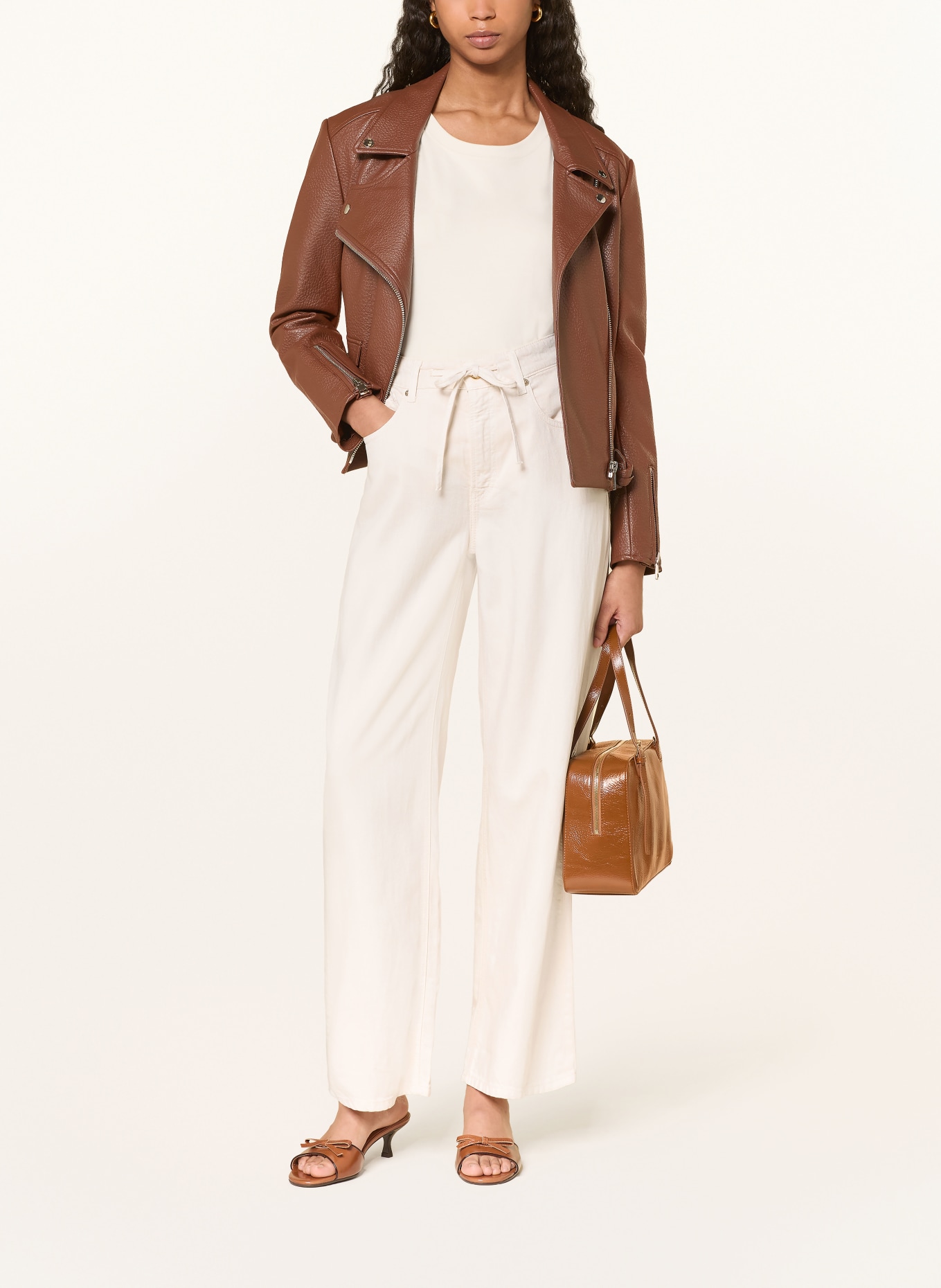 CAMBIO Kalhoty BAGGY: 024 sand drift