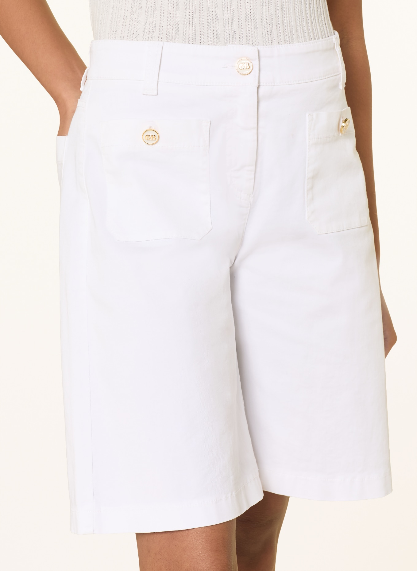 CAMBIO Bermudy BLAKE: BIAŁY