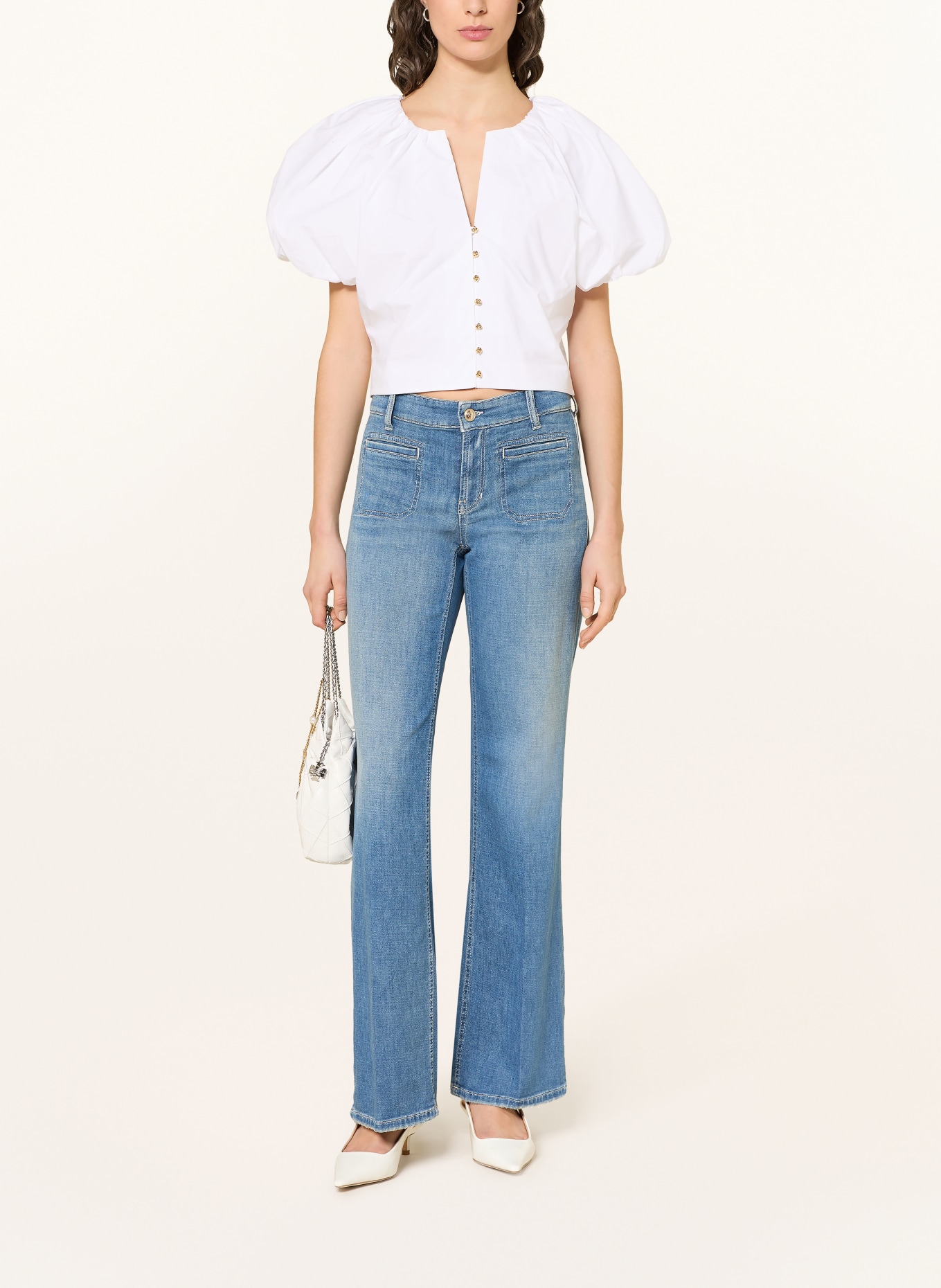 CAMBIO Flared Leg Jeans TESS: 5270 sunny dark