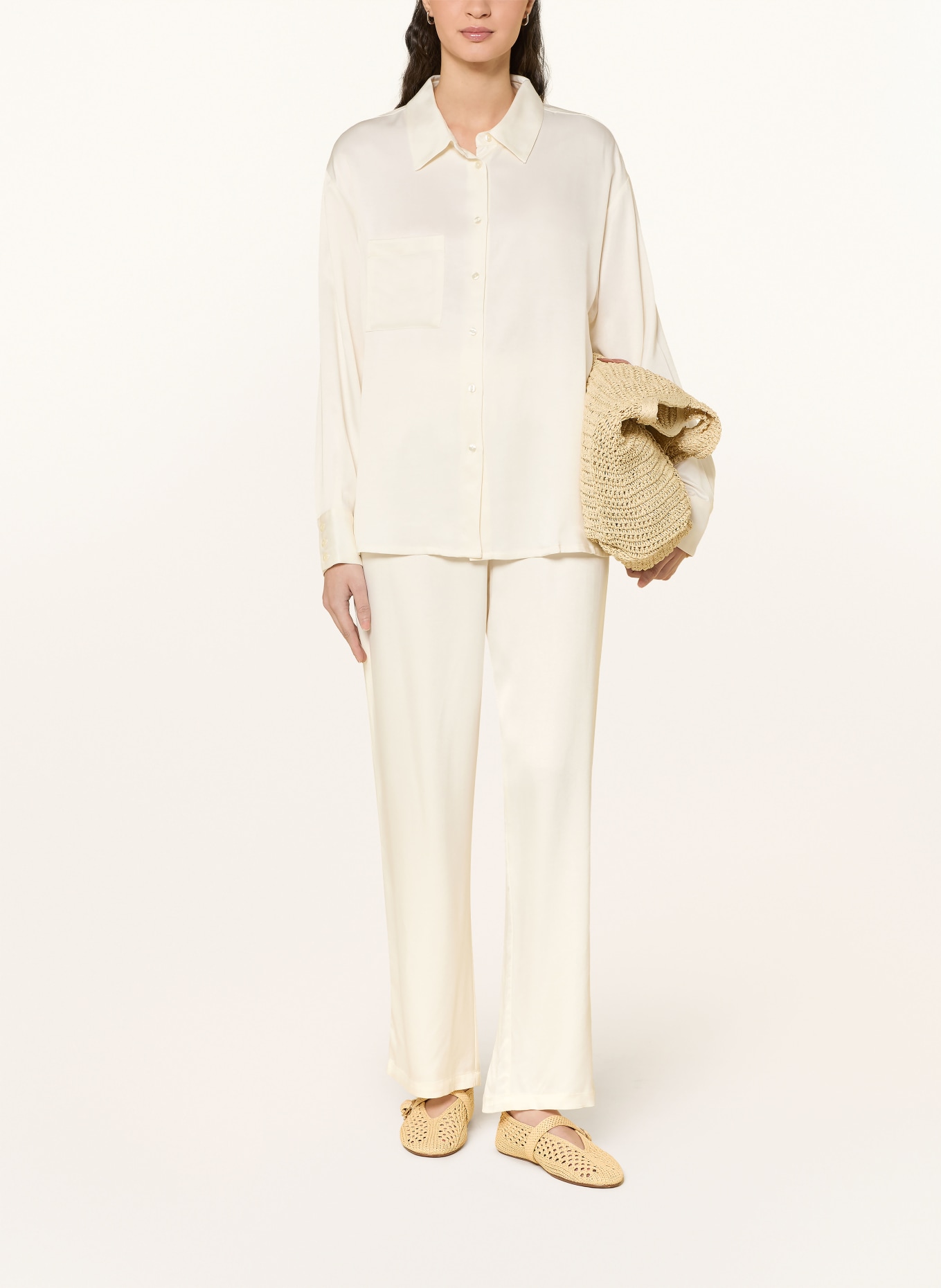 NINETY-9 ROMANTIC shirt blouse: ECRU