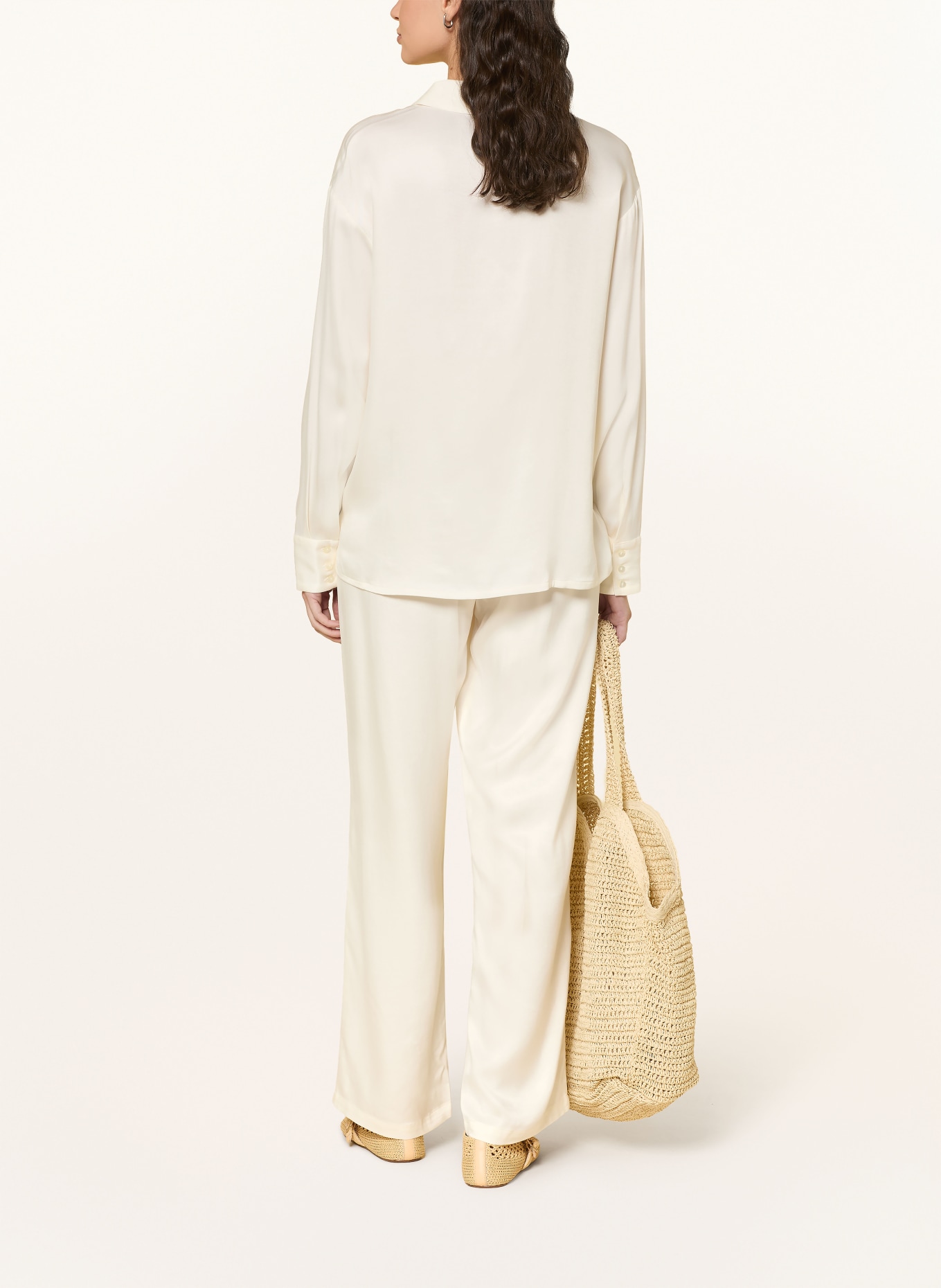 NINETY-9 ROMANTIC shirt blouse: ECRU