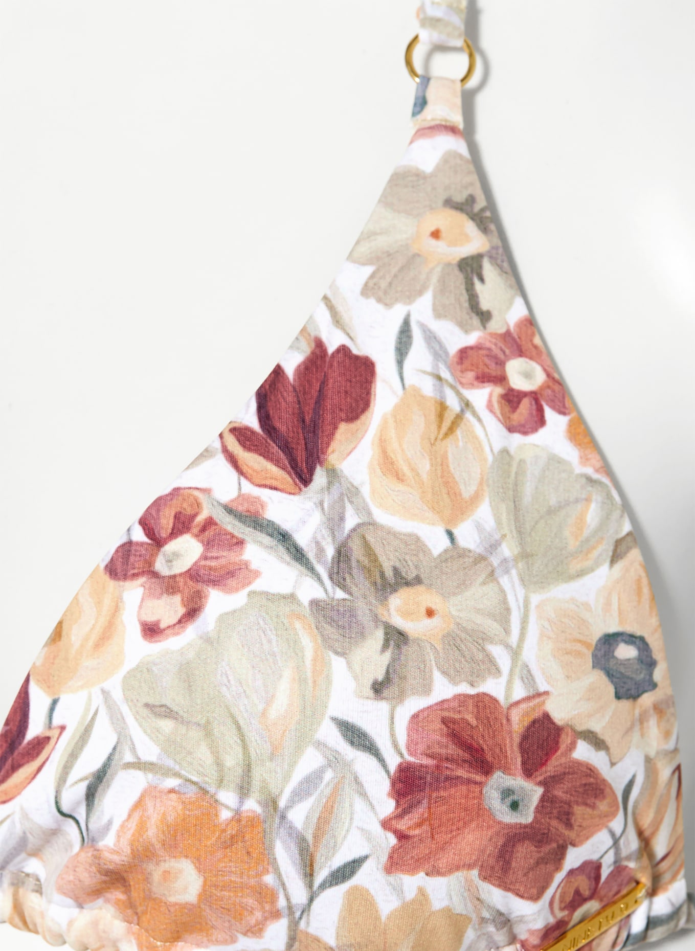 NINETY-9 Trójkątny stanik bikini POSITANO: KREMOWY / BRĄZOWY / OLIWKOWY