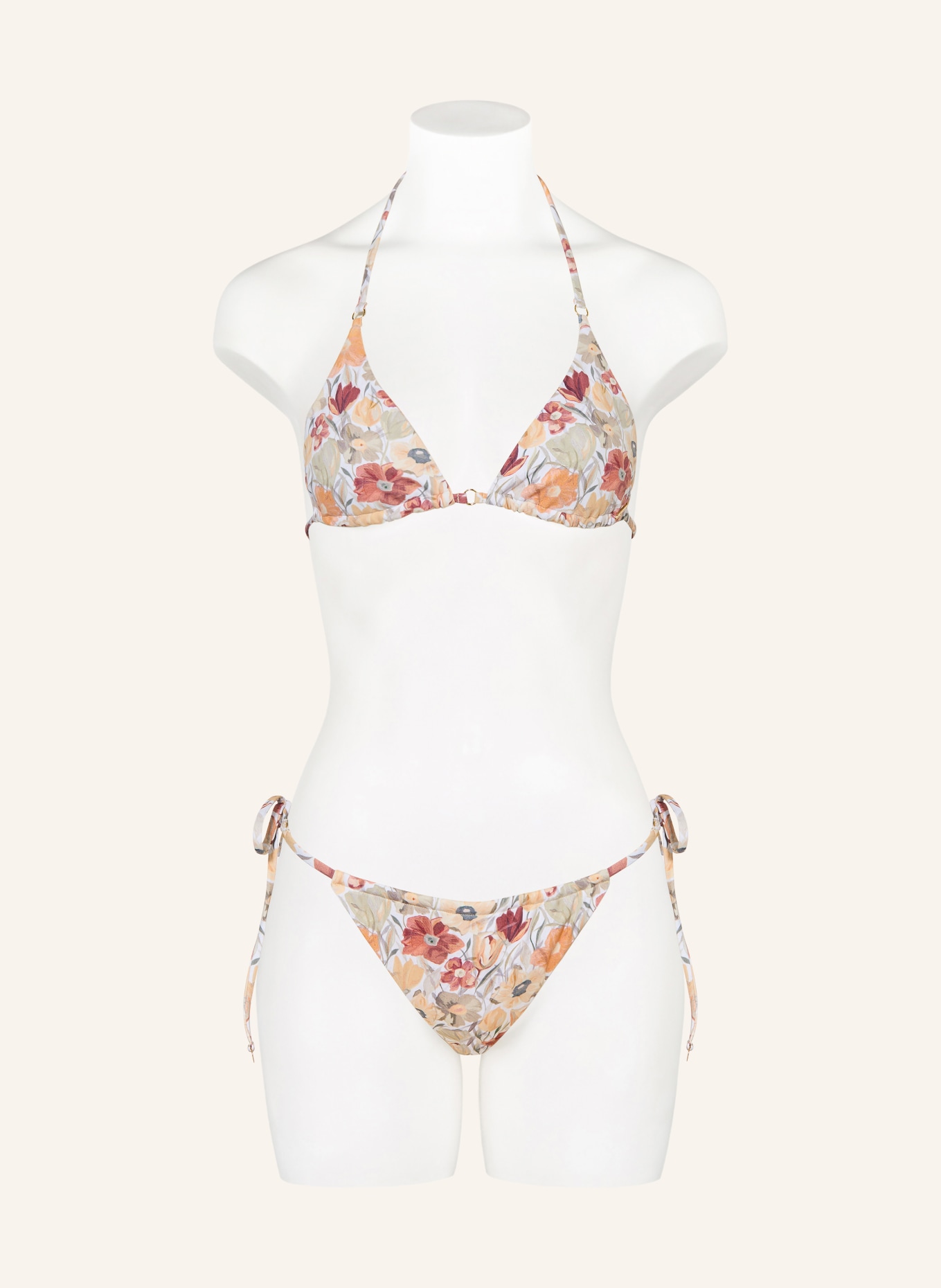 NINETY-9 Majtki bikini w kształcie trójkąta POSITANO: BEŻOWY / BRĄZOWY / OLIWKOWY