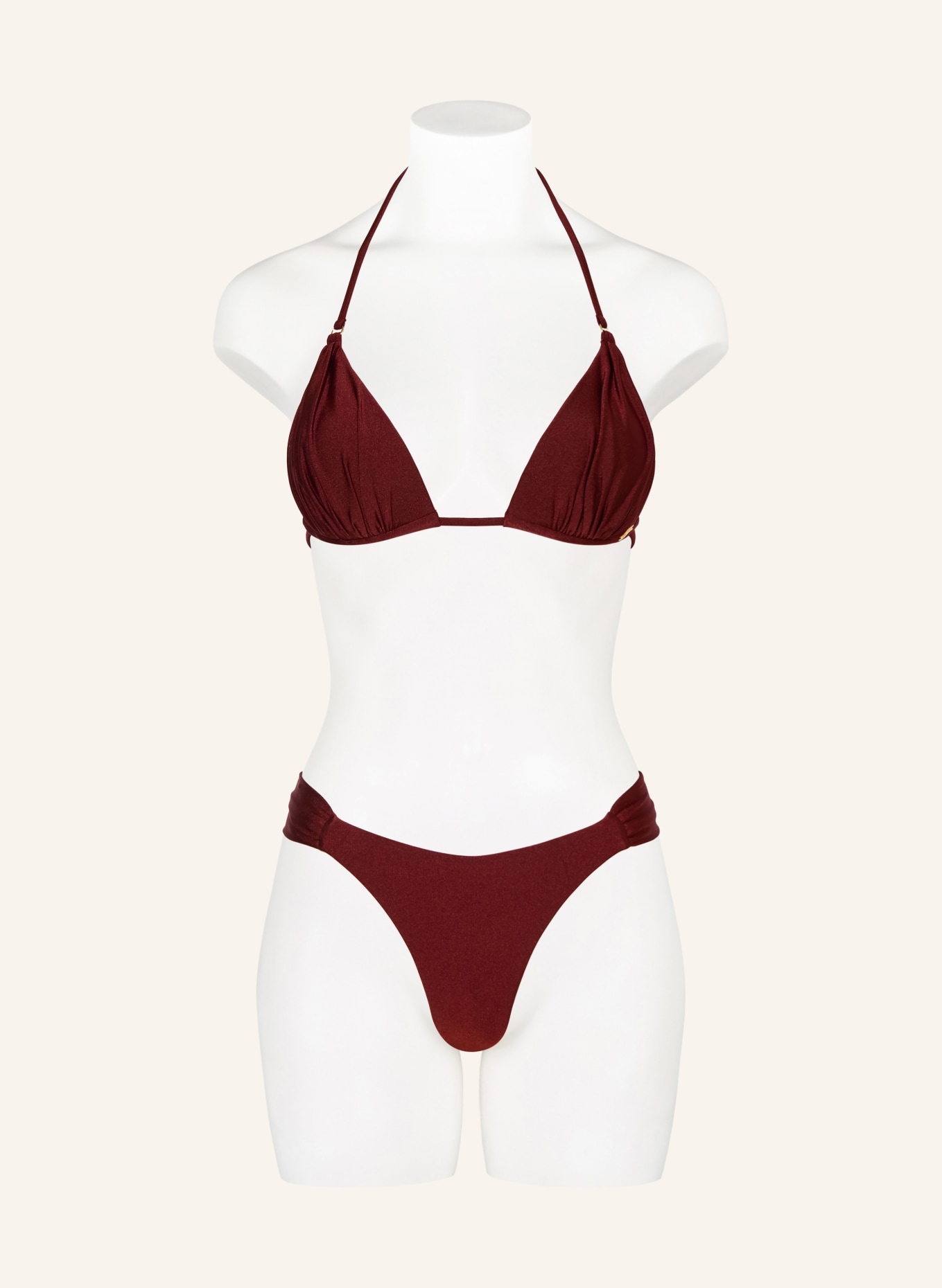 NINETY-9 Brazylijskie figi bikini GAIA: CIEMNOCZERWONY