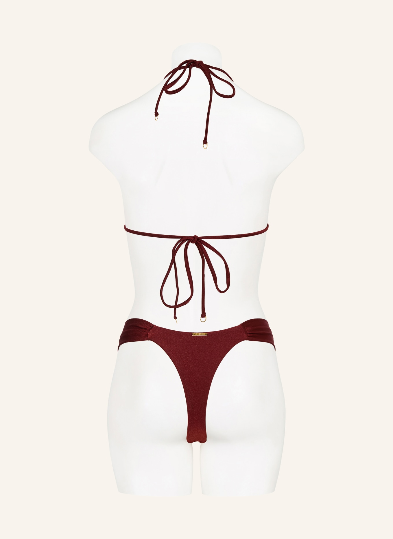 NINETY-9 Brazylijskie figi bikini GAIA: CIEMNOCZERWONY