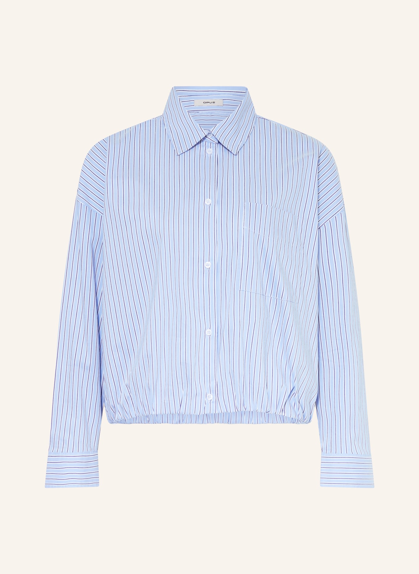 OPUS Bluzka koszulowa FRESA: JASNONIEBIESKI / GRANATOWY / BIAŁY