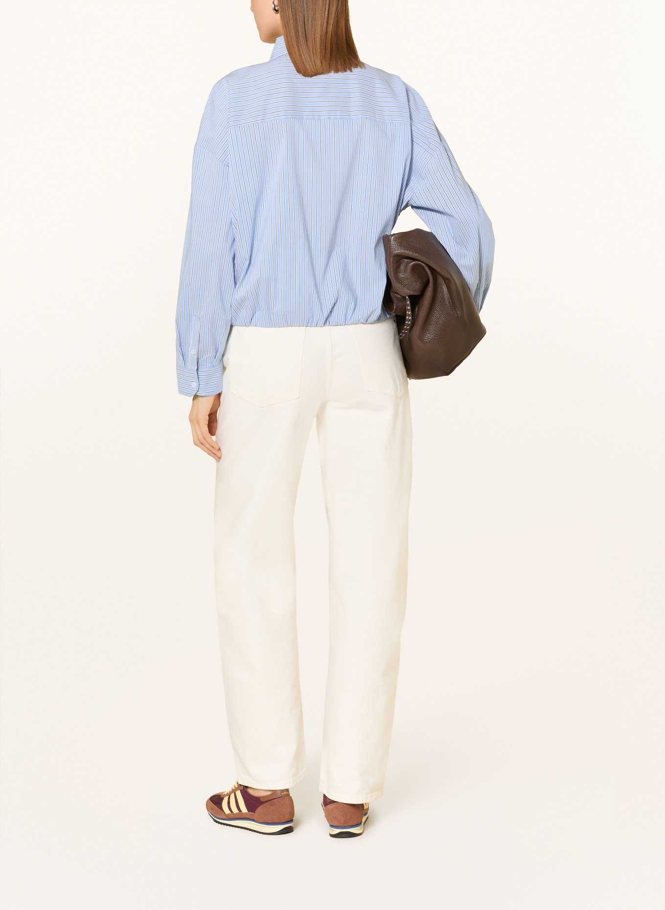 OPUS Bluzka koszulowa FRESA: JASNONIEBIESKI / GRANATOWY / BIAŁY