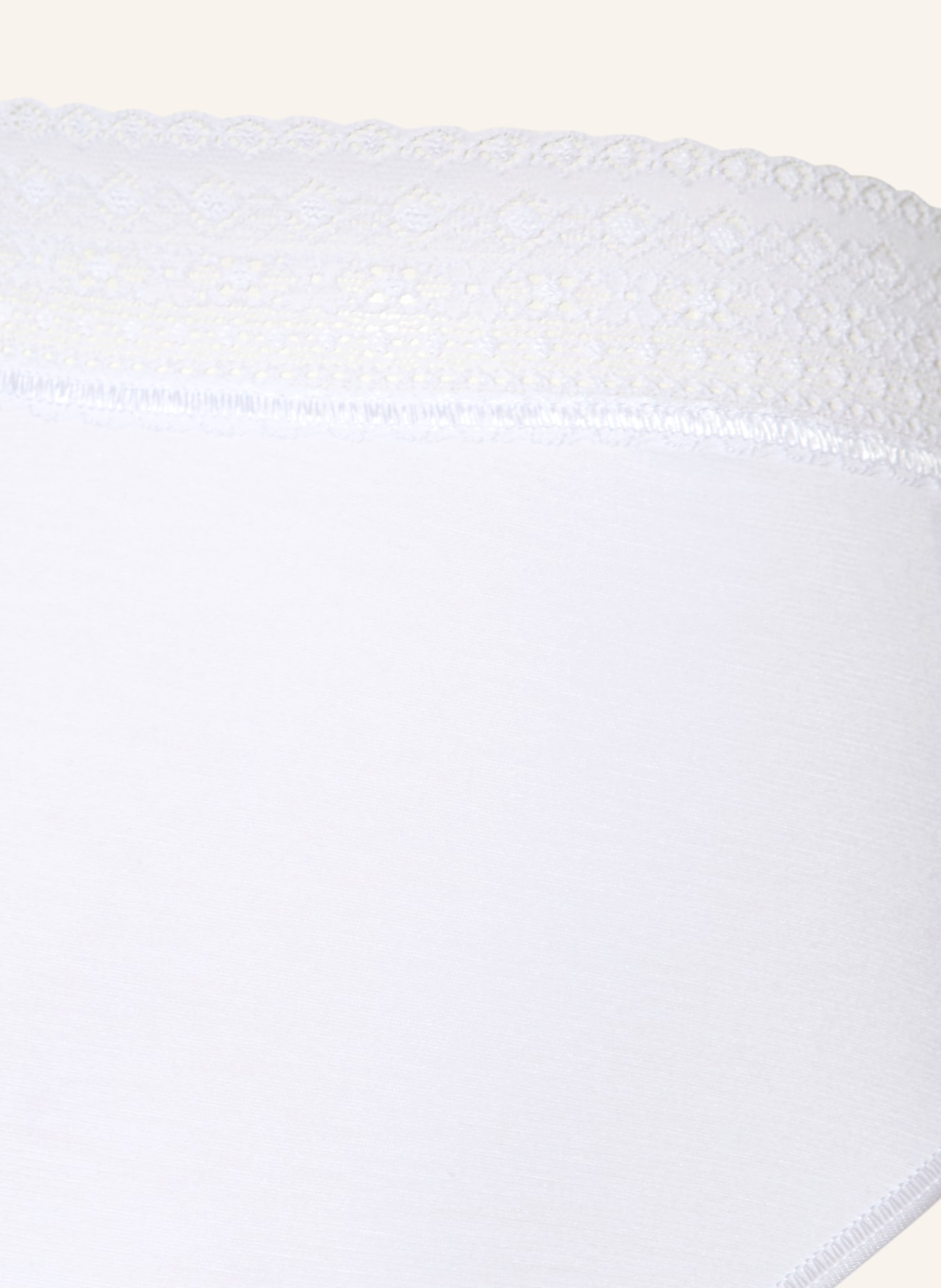 mey Kalhotky se stahovacími pásky série MODAL LACE: BÍLÁ