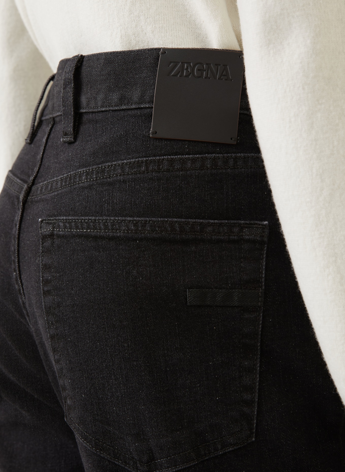 ZEGNA Jeans Slim Fit: 002 MID GREY SOLID