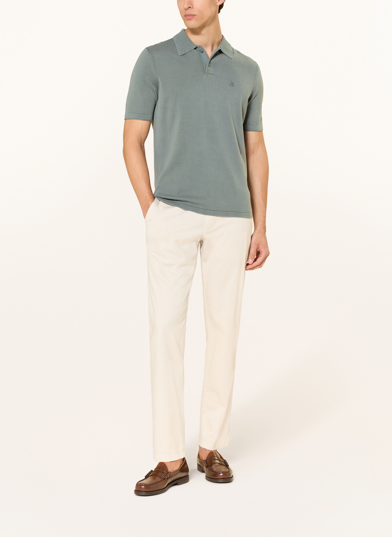 Marc O'Polo Piqué-Poloshirt: DUNKELGRAU