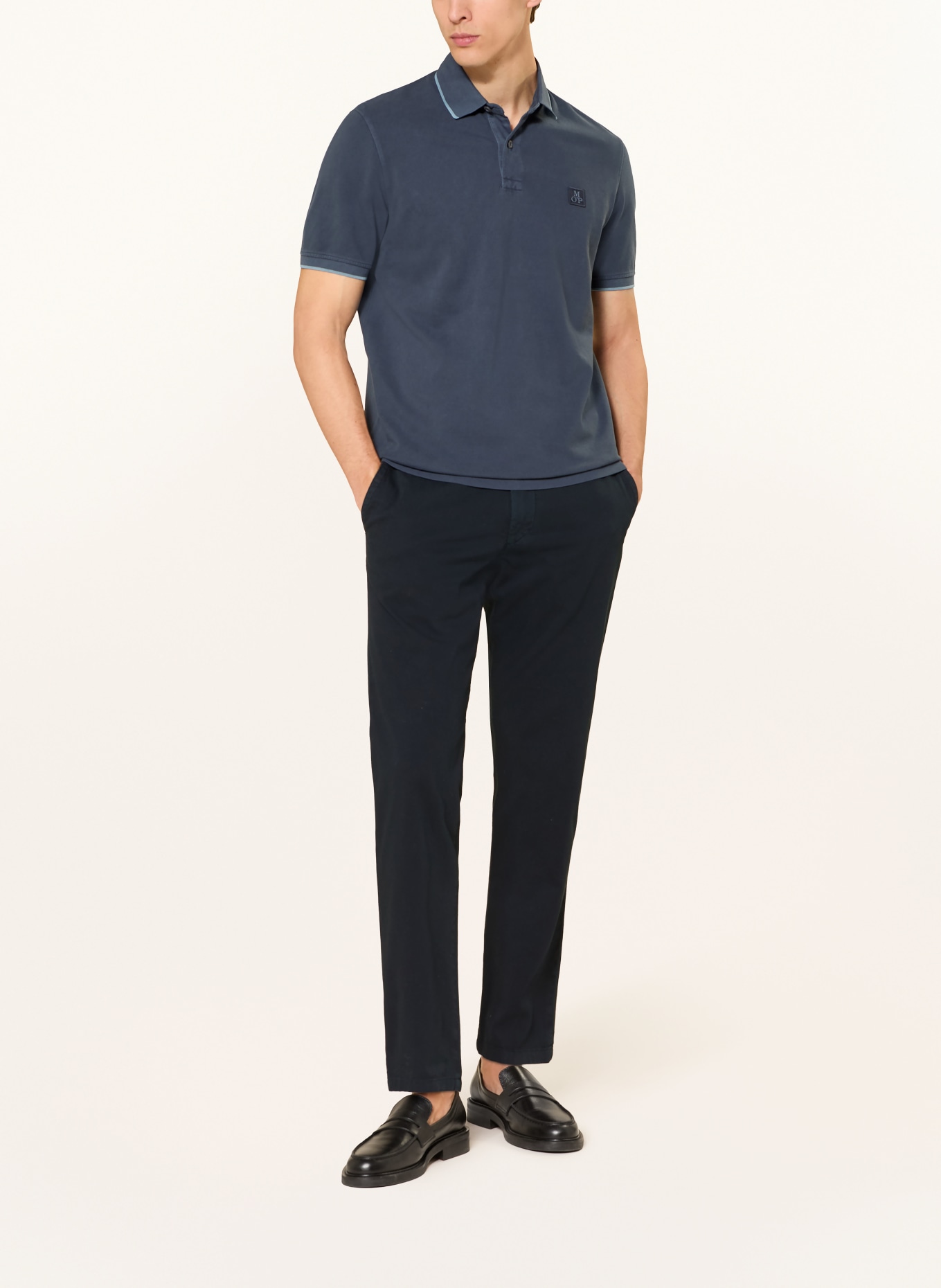 Marc O'Polo piqué polo shirt: DARK BLUE