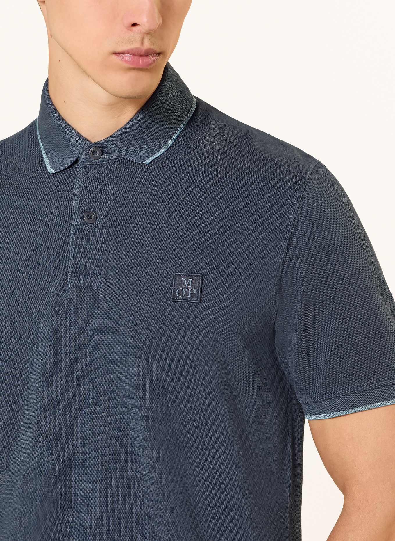 Marc O'Polo piqué polo shirt: DARK BLUE