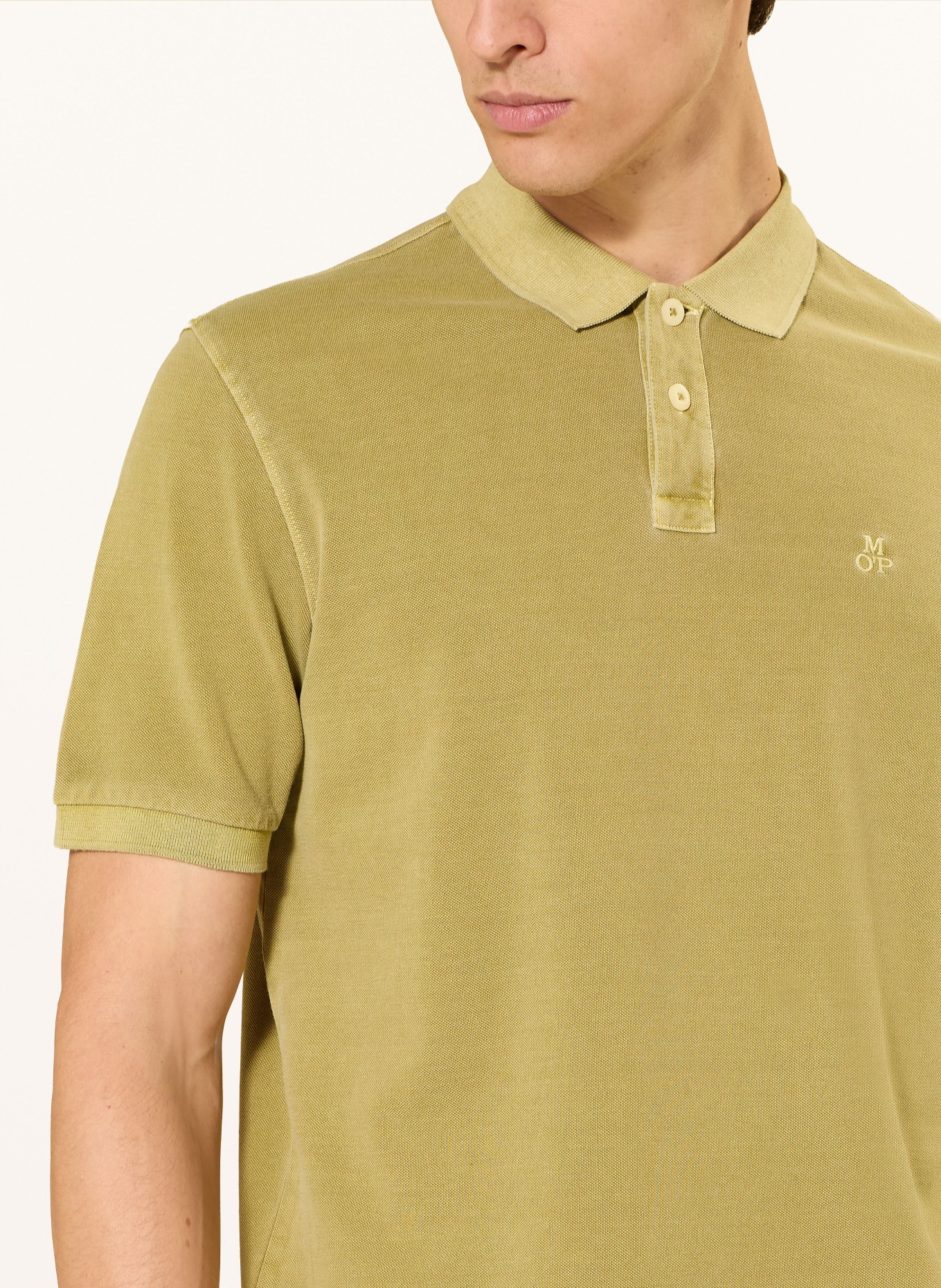 Marc O'Polo Piqué poloshirt: LICHTGROEN
