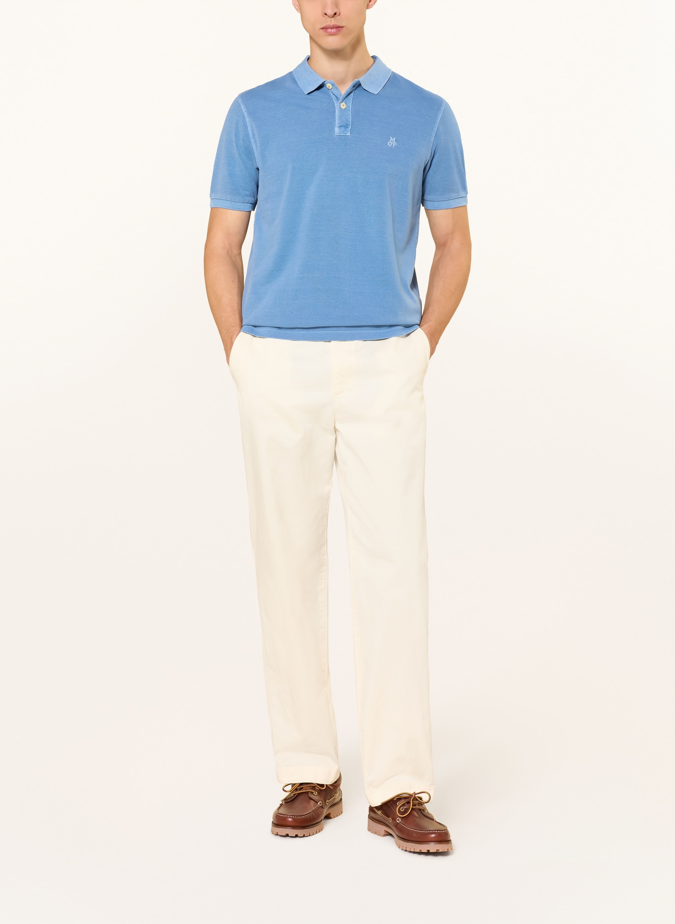 Marc O'Polo piqué polo shirt: BLUE