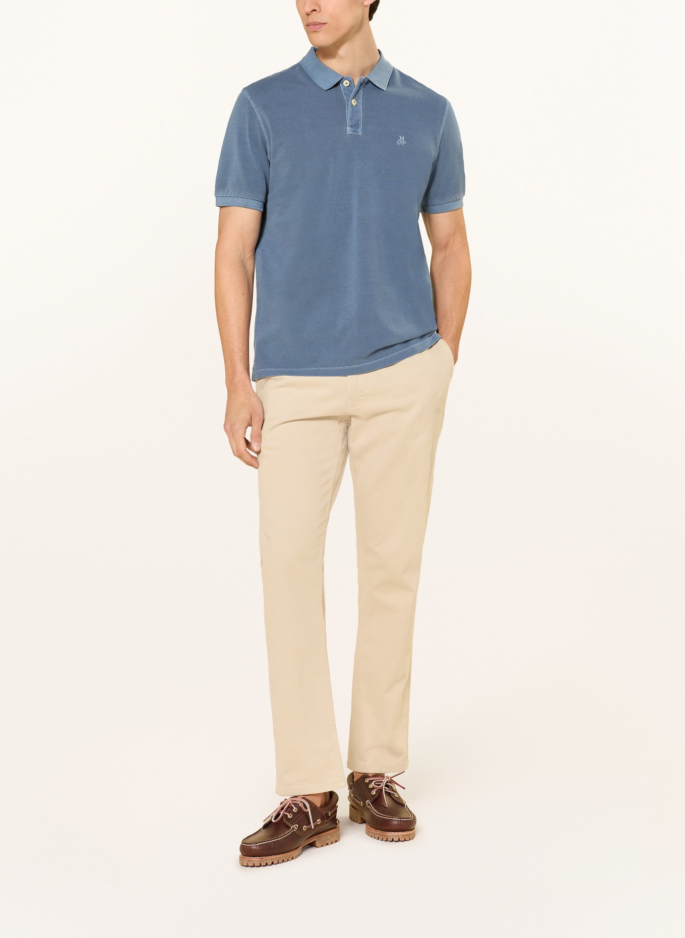 Marc O'Polo piqué polo shirt: BLUE