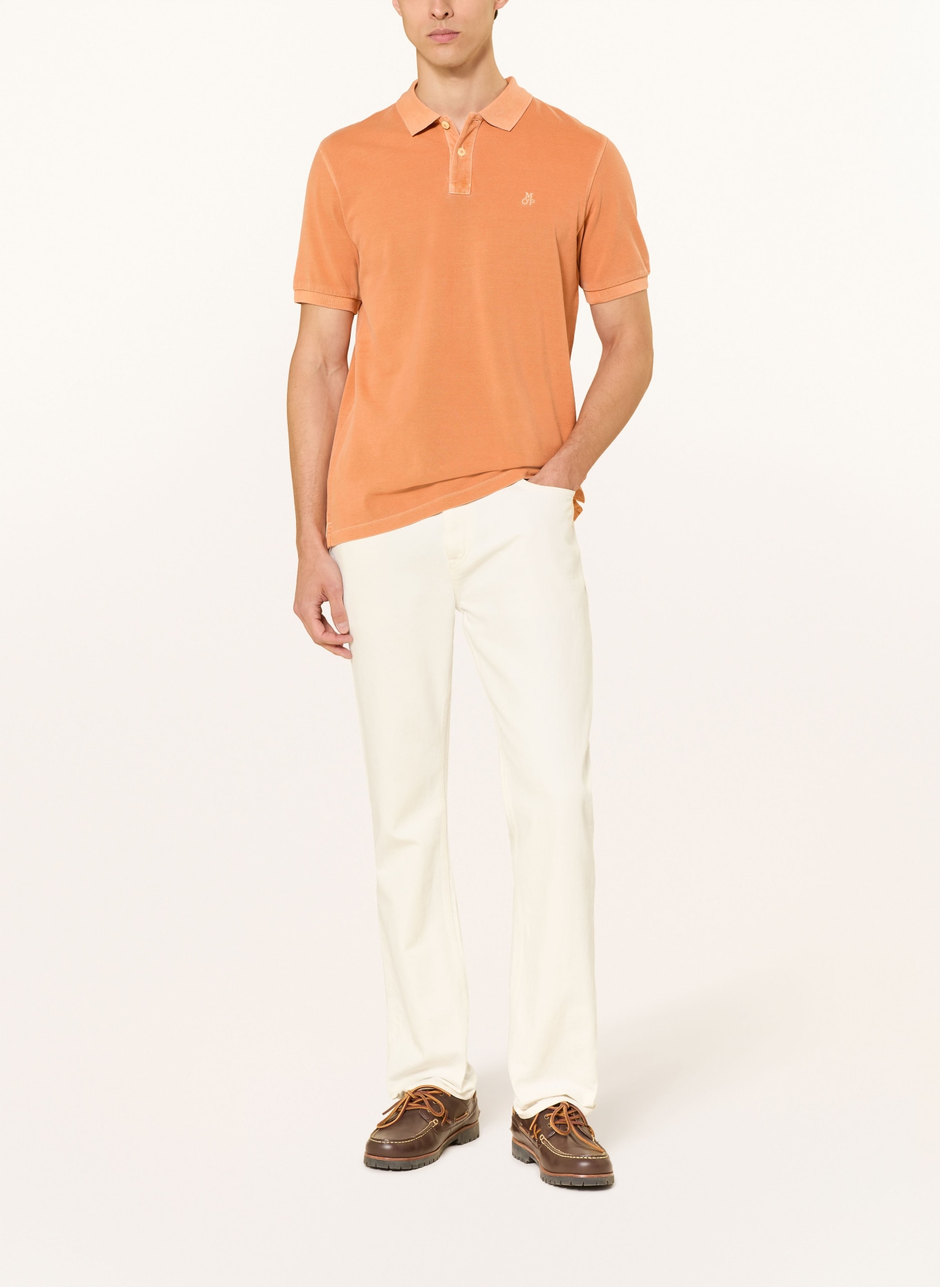 Marc O'Polo Piqué-Poloshirt: ORANGE