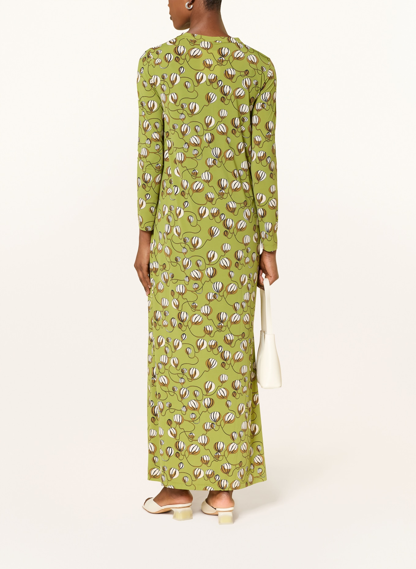 SIYU Kleid: HELLGRÜN / BRAUN / CREME