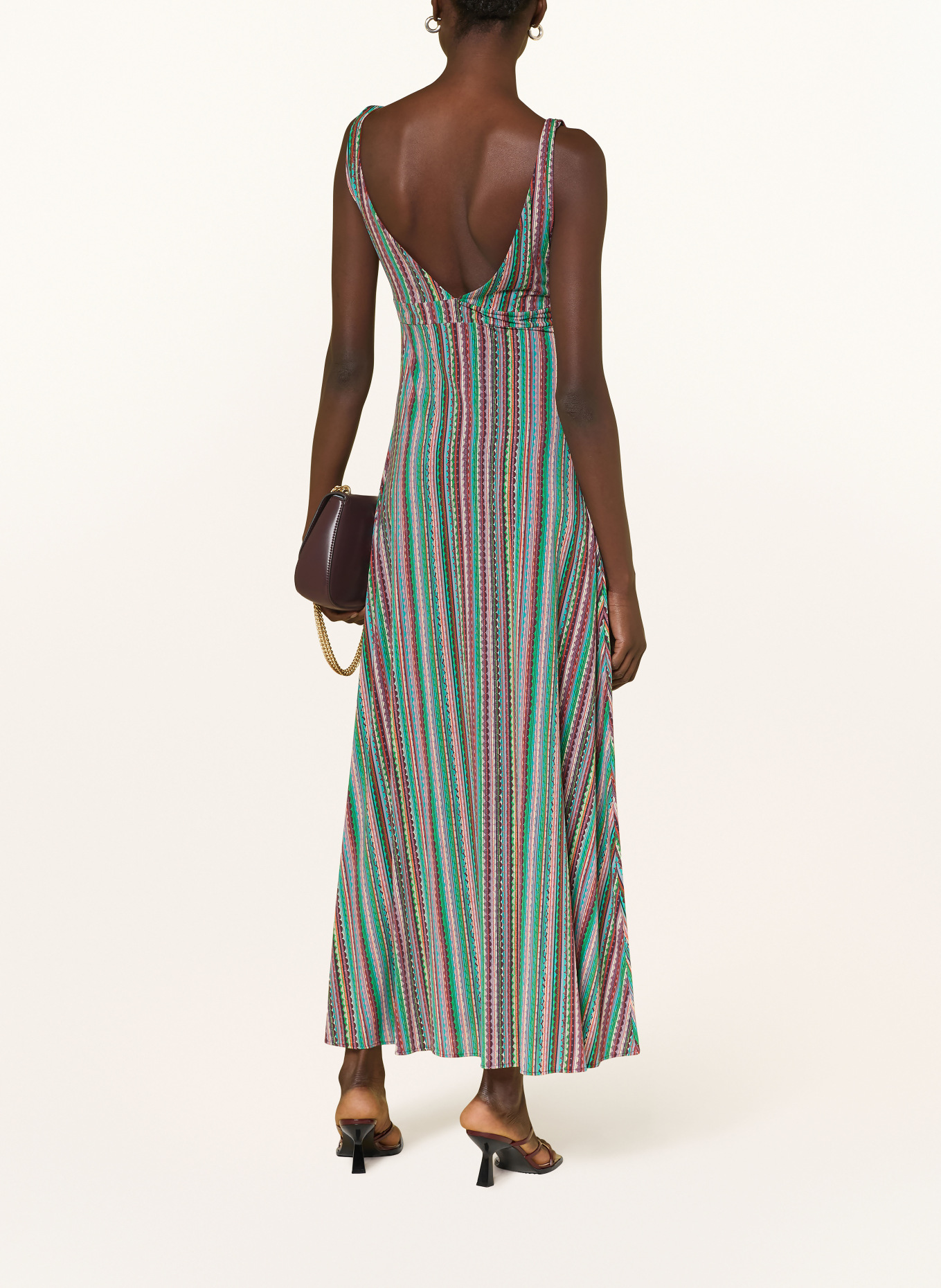 SIYU Kleid: GRÜN / BRAUN / ORANGE