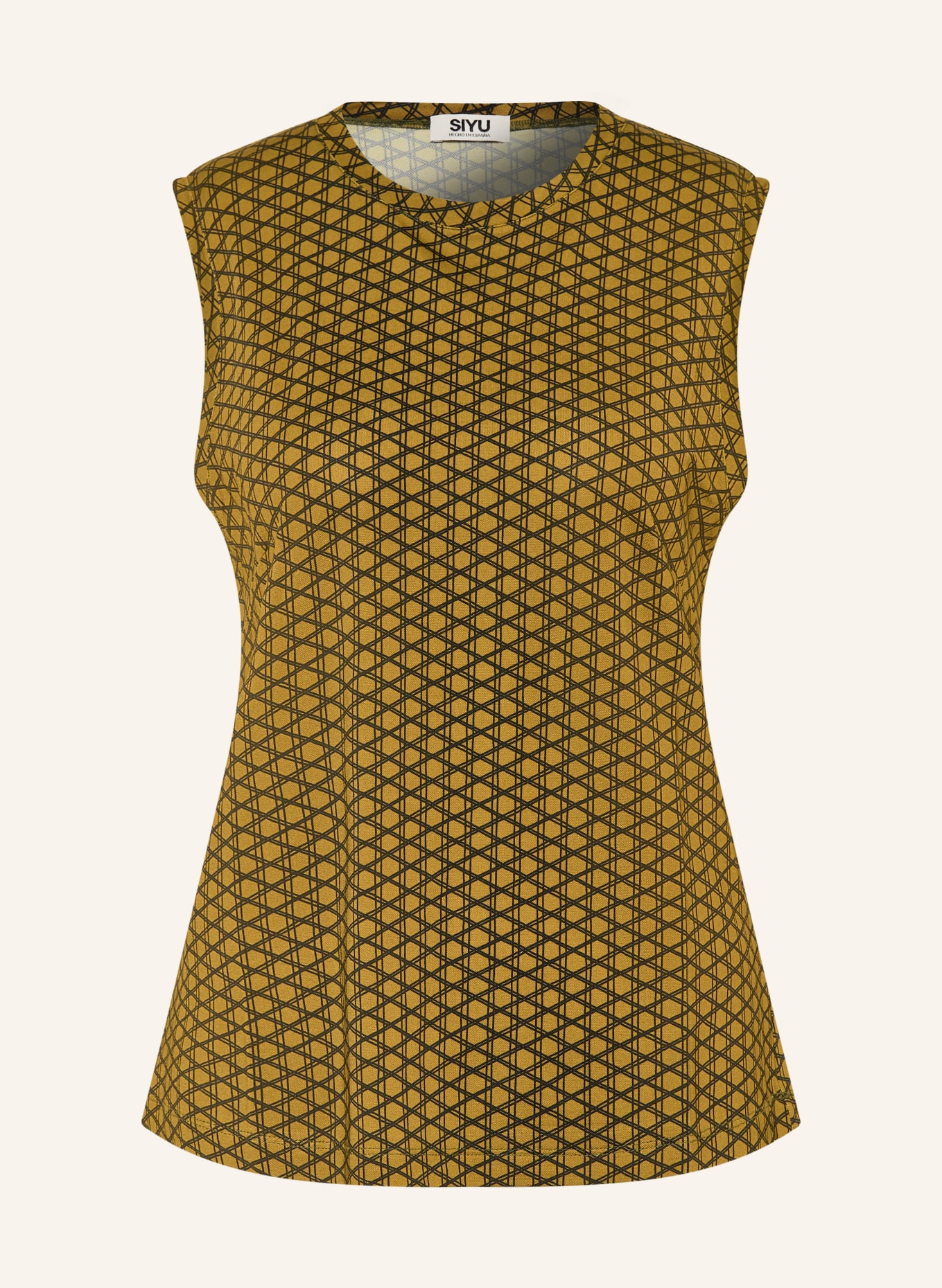 SIYU Top: DUNKELGELB / SCHWARZ