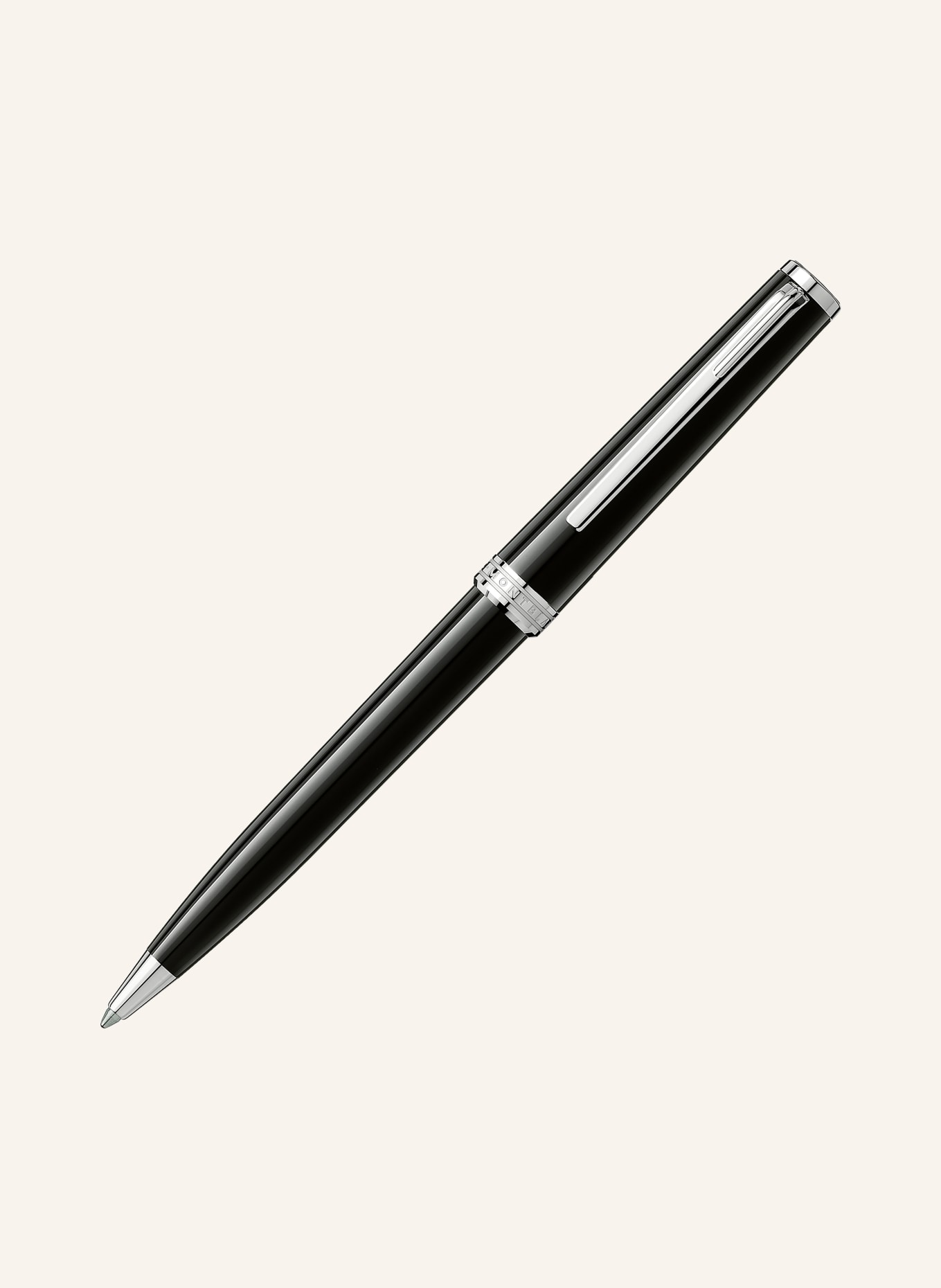 MONTBLANC 2dílná sada: pouzdro na karty 6 CC a kuličkové pero PIX BLACK: ČERNÁ