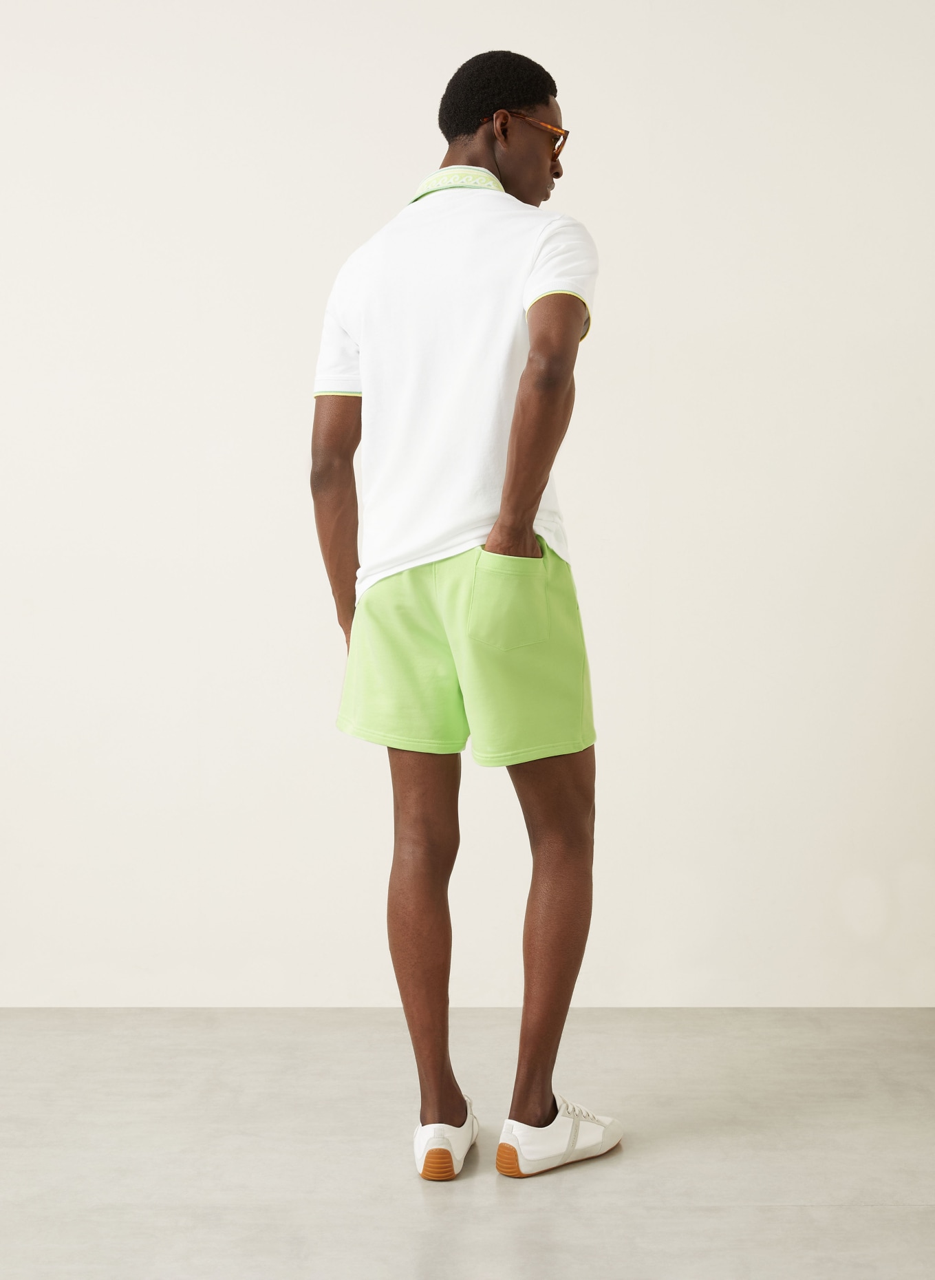 Casablanca Sweatshorts INNOCENCE TRIANGLE: HELLGRÜN / BLAU