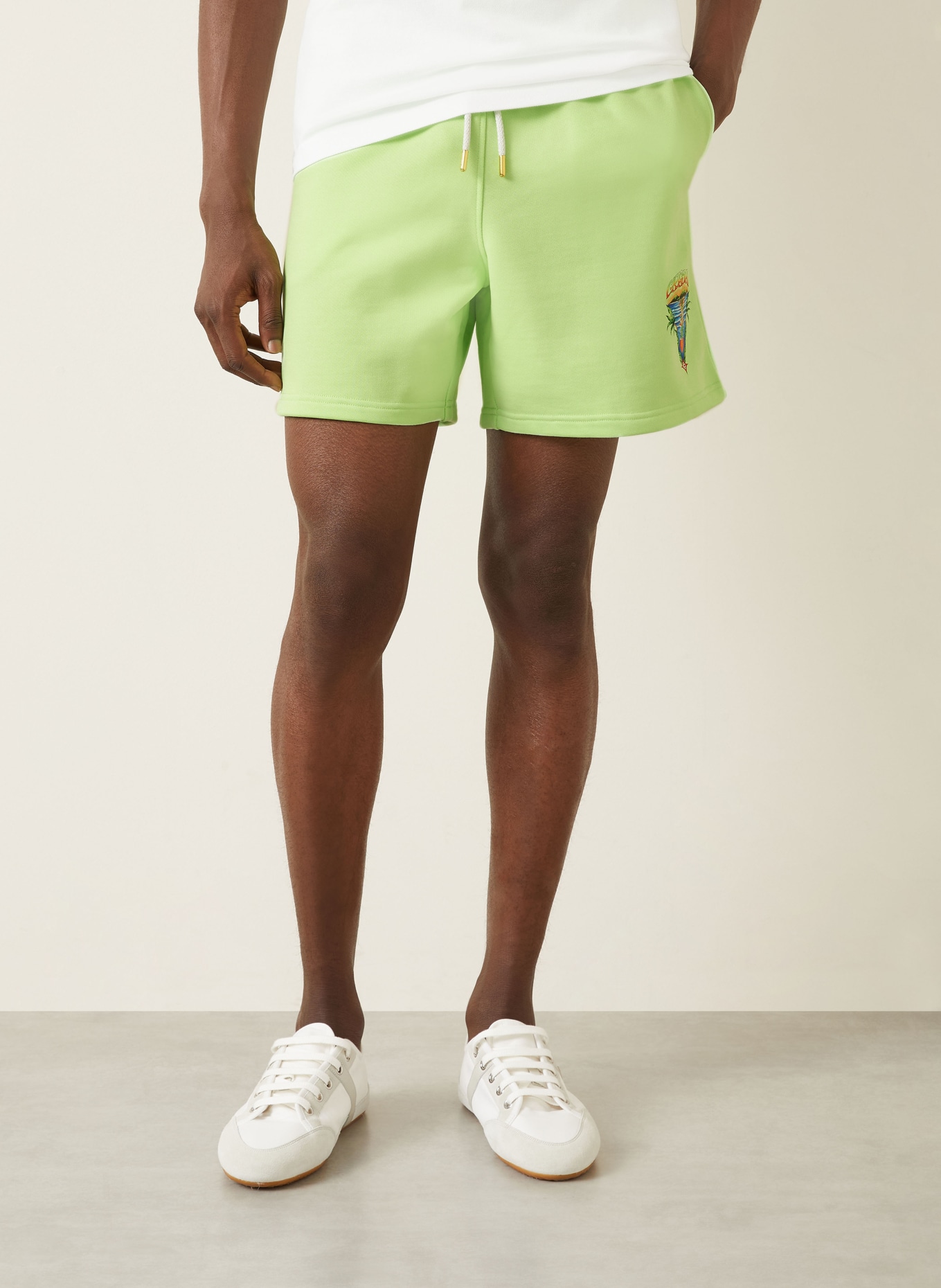 Casablanca Sweatshorts INNOCENCE TRIANGLE: HELLGRÜN / BLAU