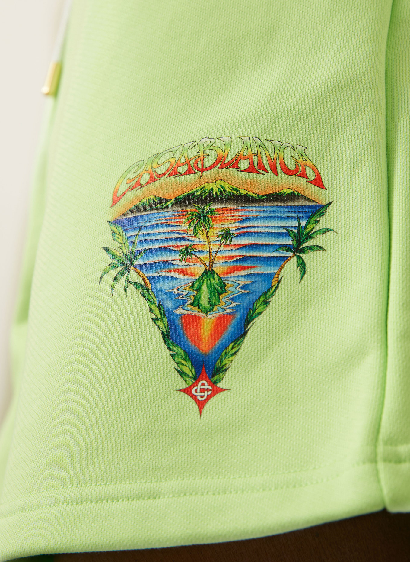 Casablanca Sweatshorts INNOCENCE TRIANGLE: HELLGRÜN / BLAU