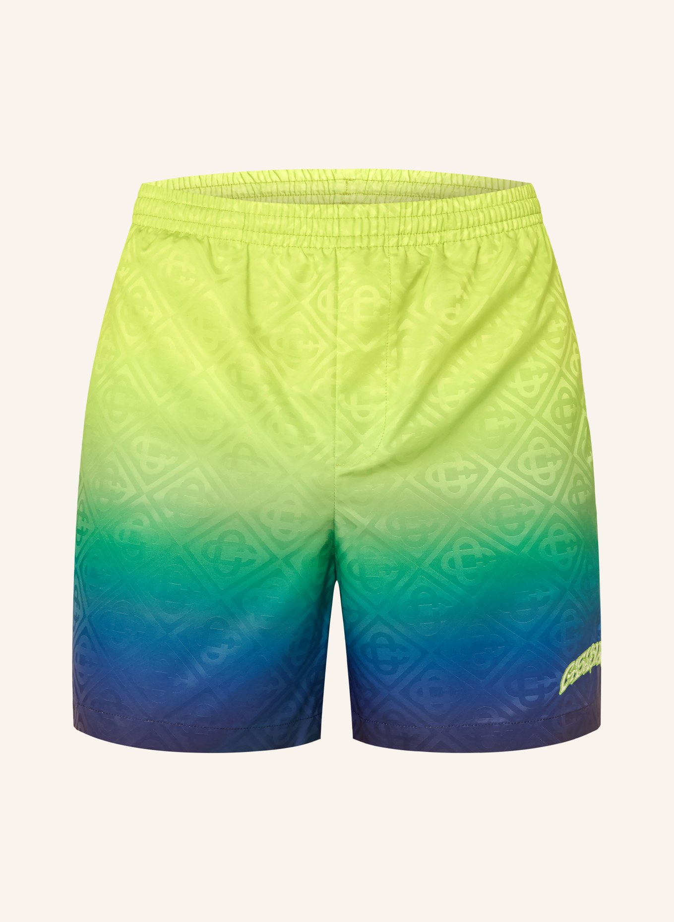 Casablanca swim shorts: LIGHT GREEN / TURQUOISE / BLUE