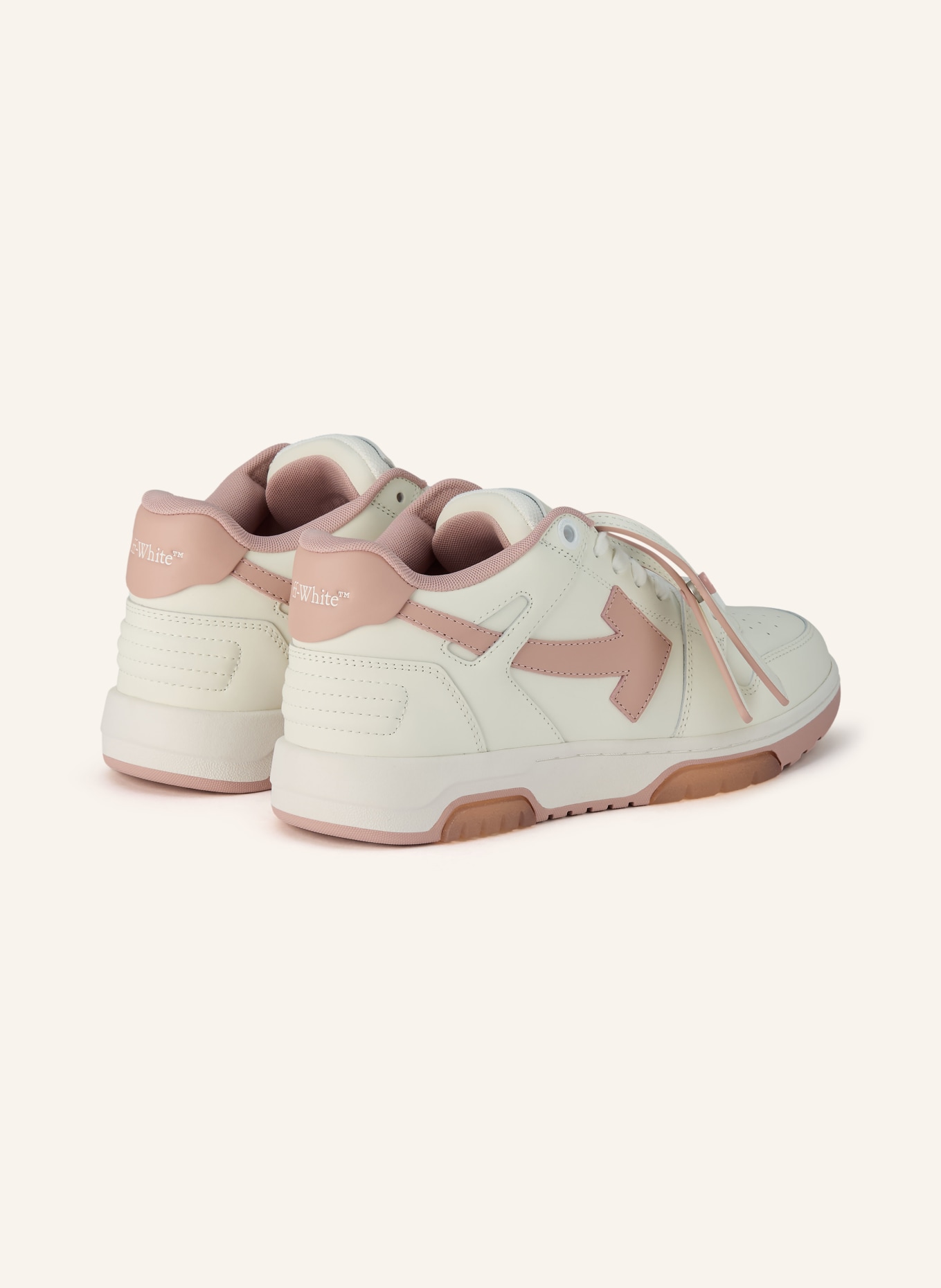 Off-White Sneaker OUT OF OFFICE: BIAŁY / BRUDNY RÓŻ