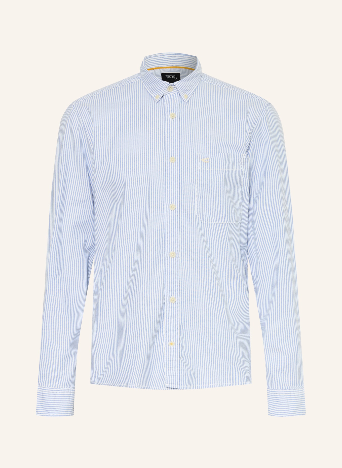 camel active Hemd Regular Fit: BLAU / WEISS