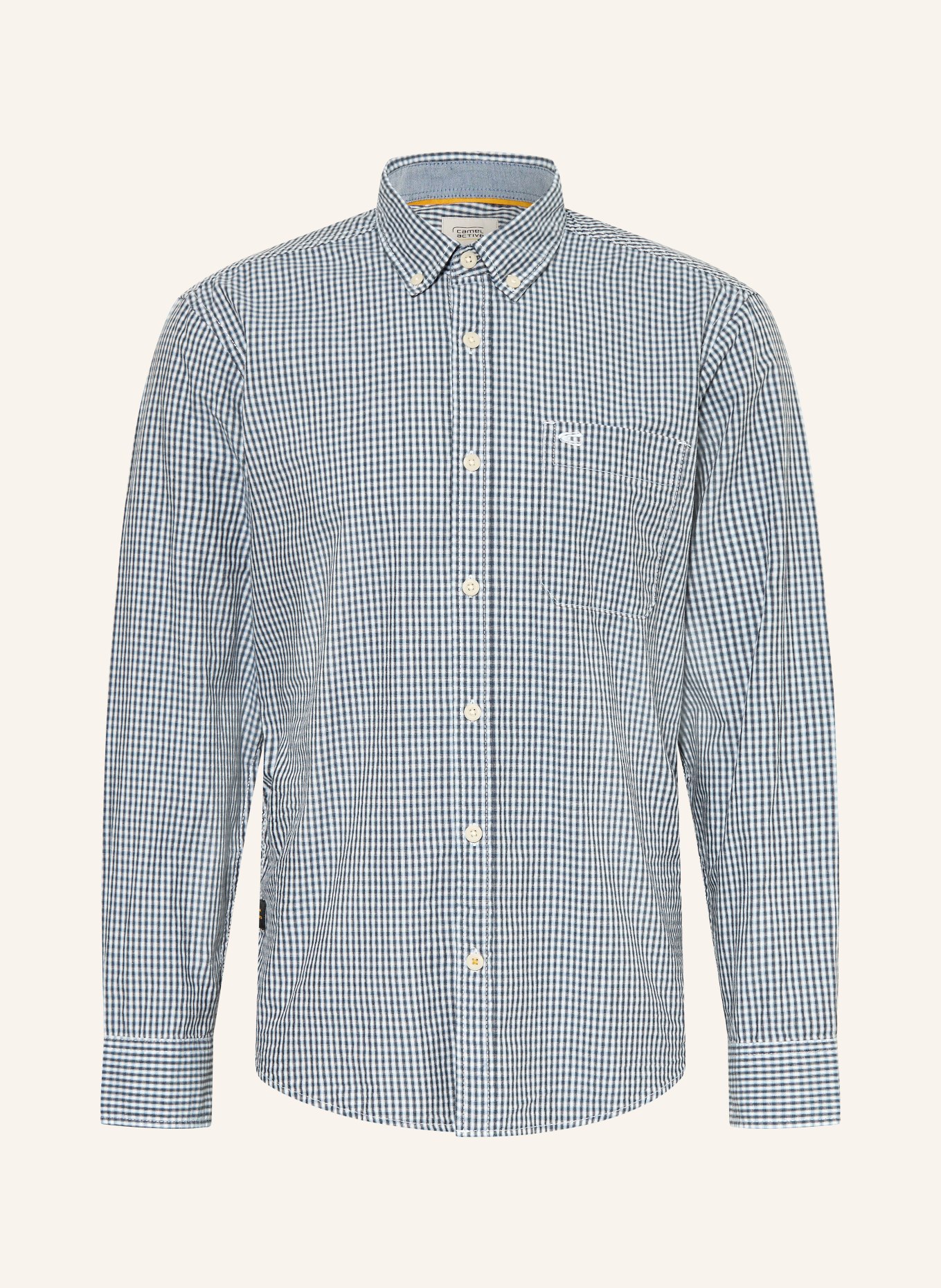 camel active Hemd Regular Fit: BLAU / WEISS