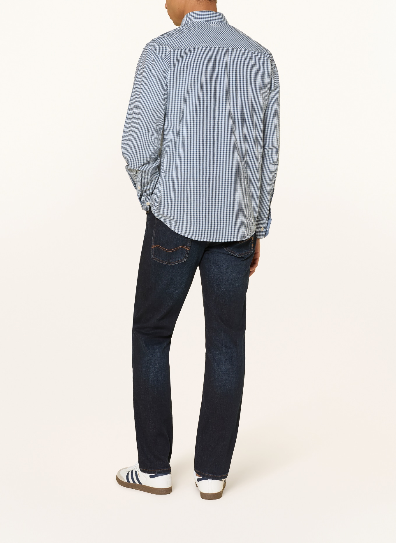 camel active Hemd Regular Fit: BLAU / WEISS