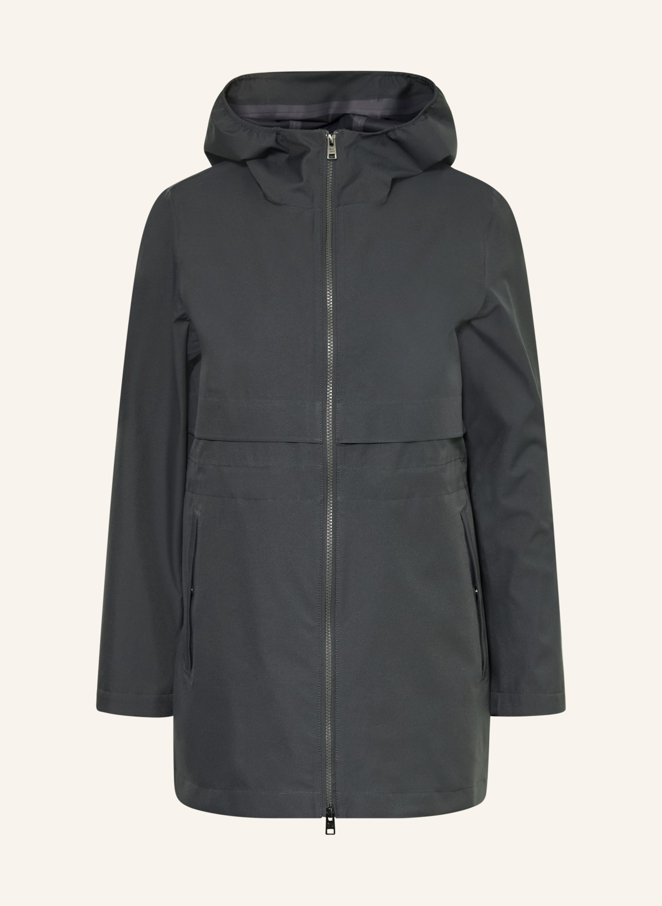 WOOLRICH 3-in-1 parka: DARK GRAY / BROWN