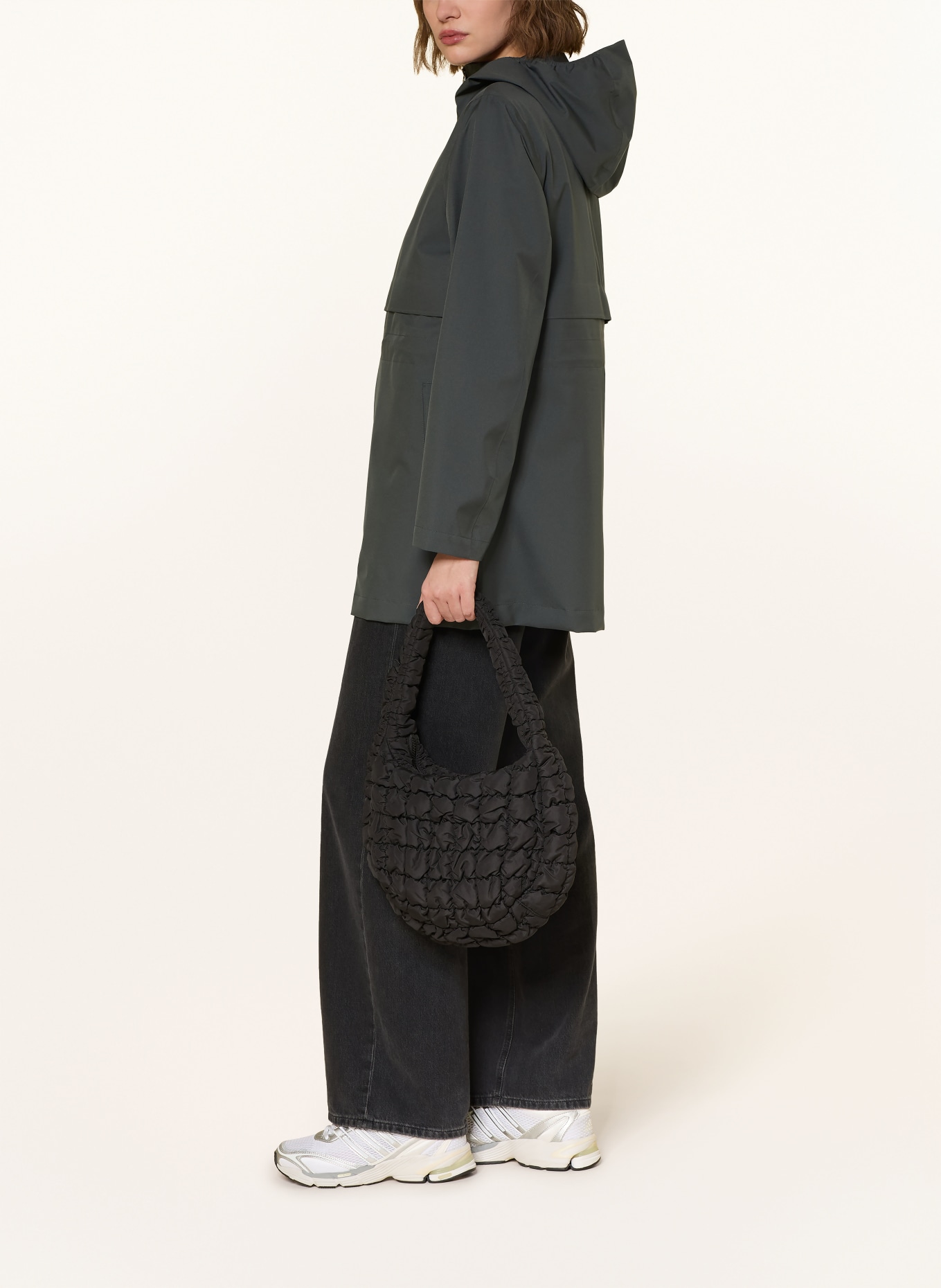 WOOLRICH 3-in-1 parka: DARK GRAY / BROWN