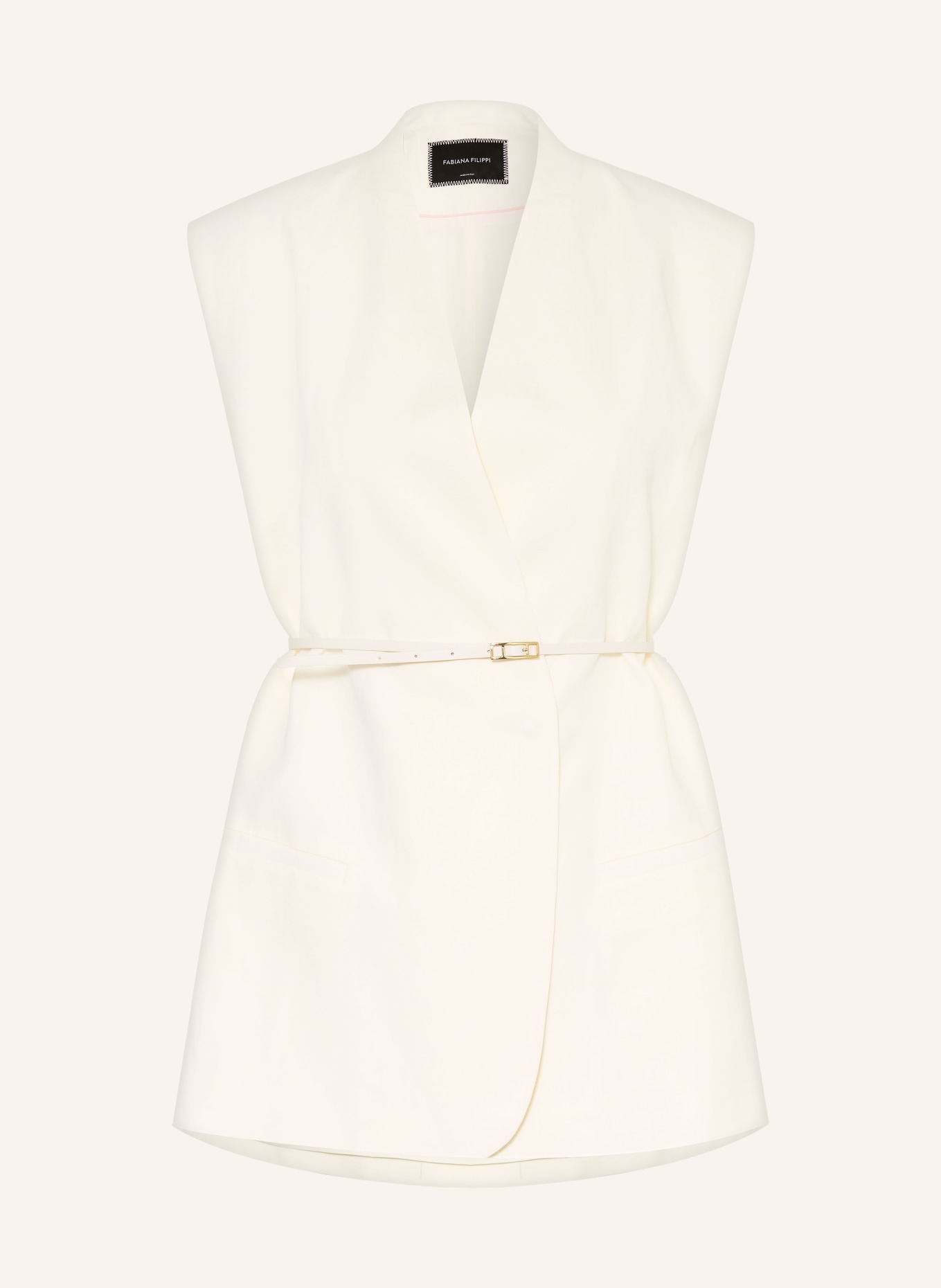 FABIANA FILIPPI Blazerweste: ECRU