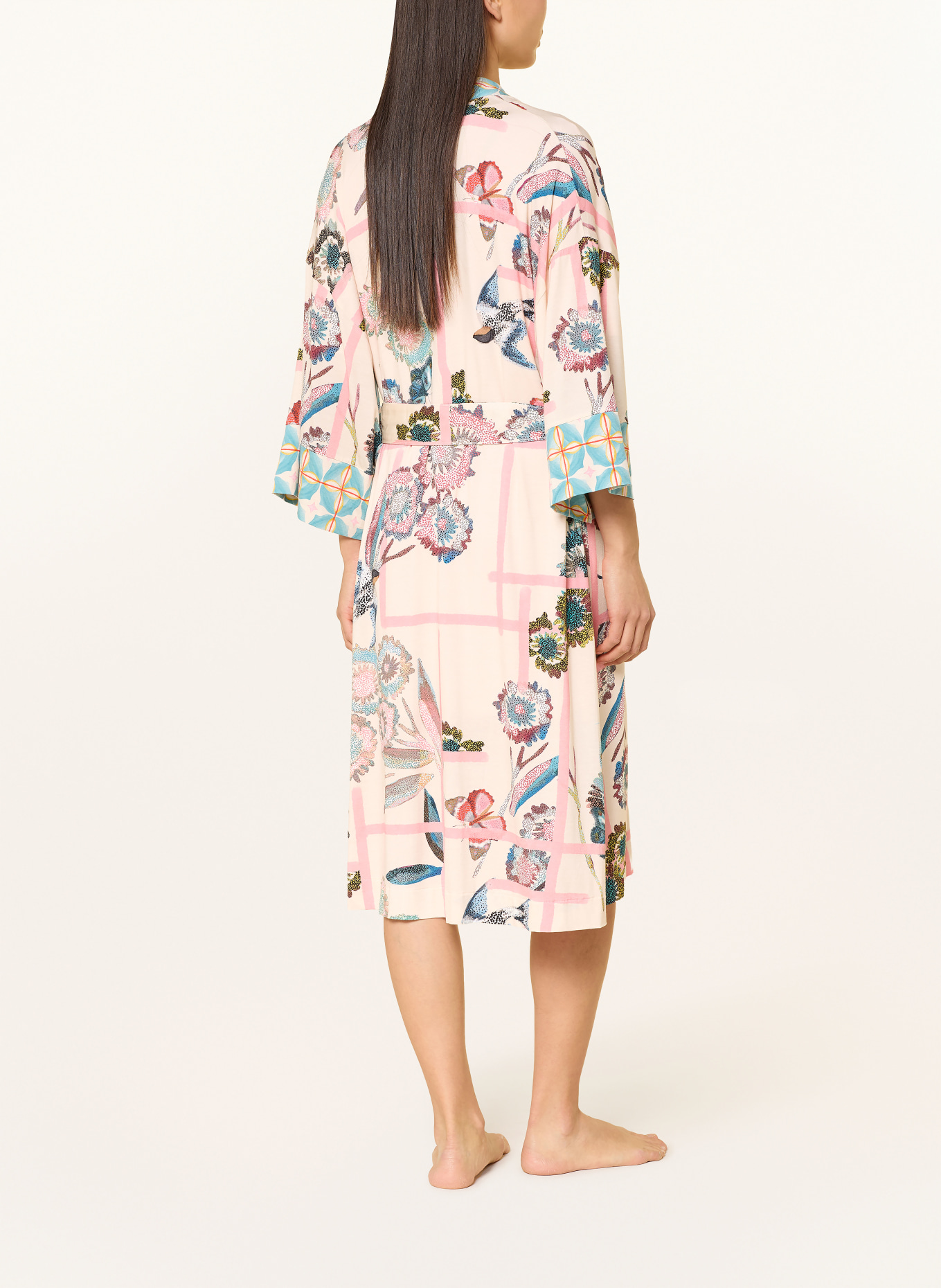 mey Kimono: CREME / HELLROT / HELLBLAU