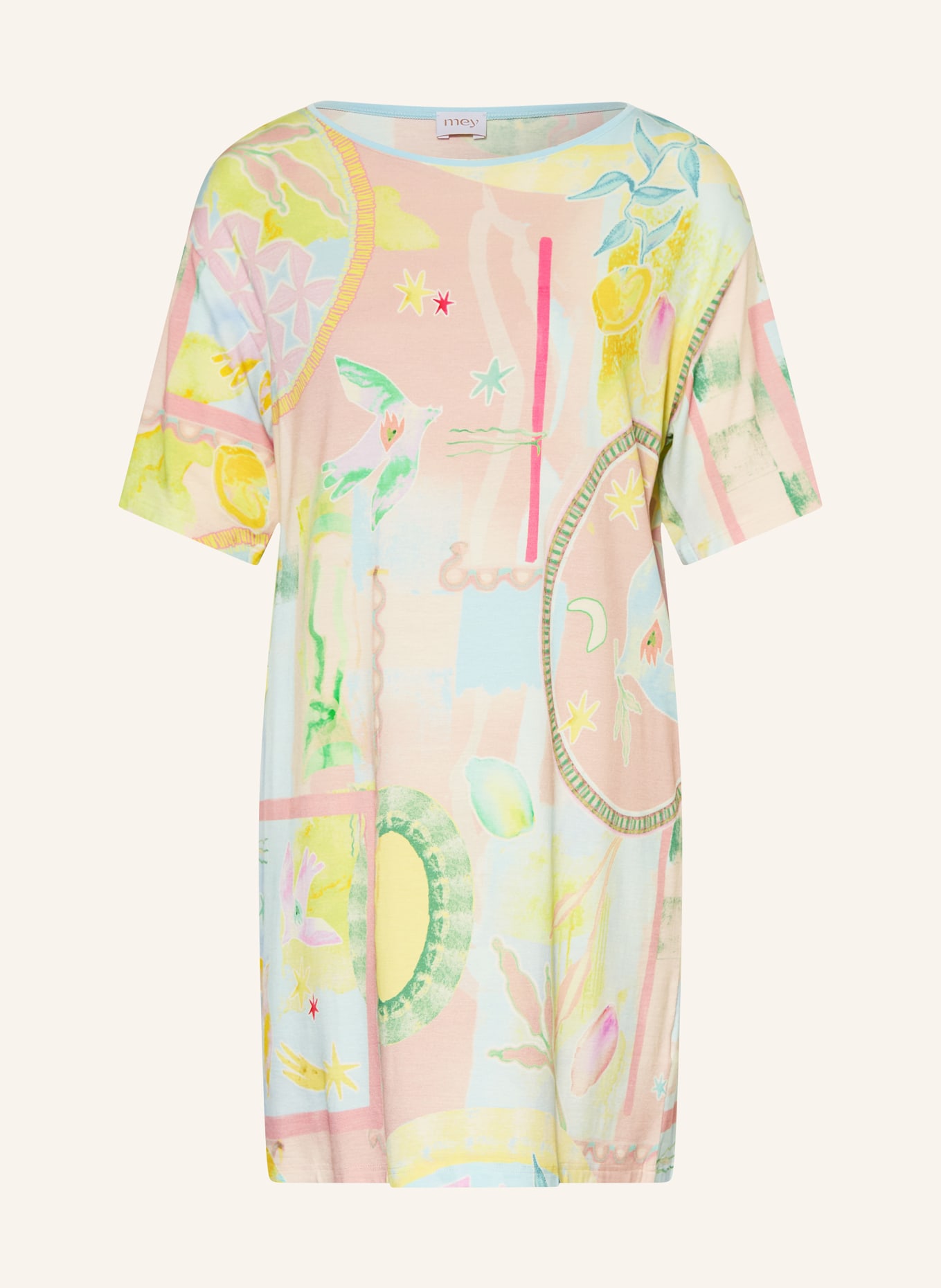 mey koszula nocna: BLADORÓŻOWY / JASNONIEBIESKI