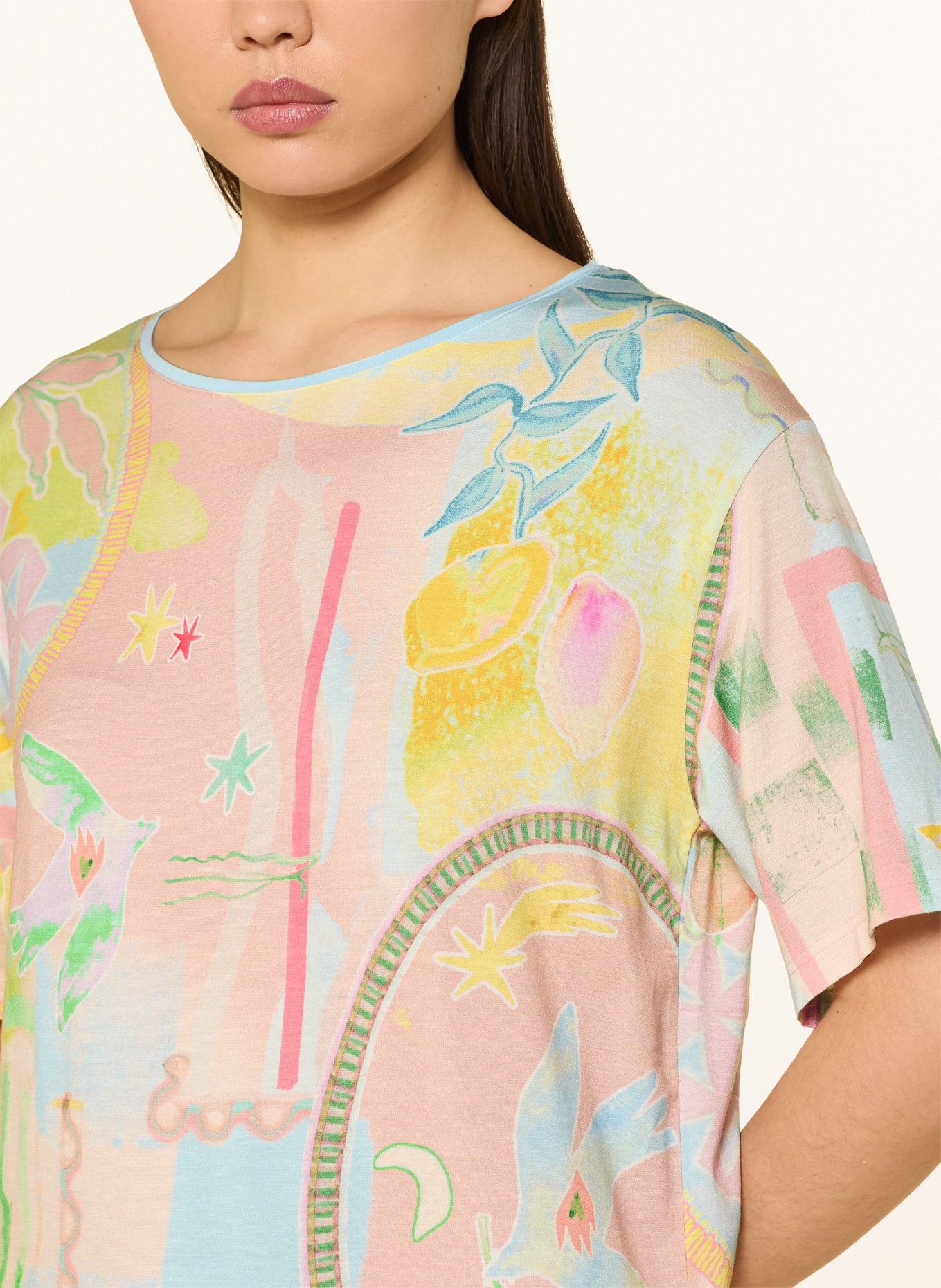 mey koszula nocna: BLADORÓŻOWY / JASNONIEBIESKI