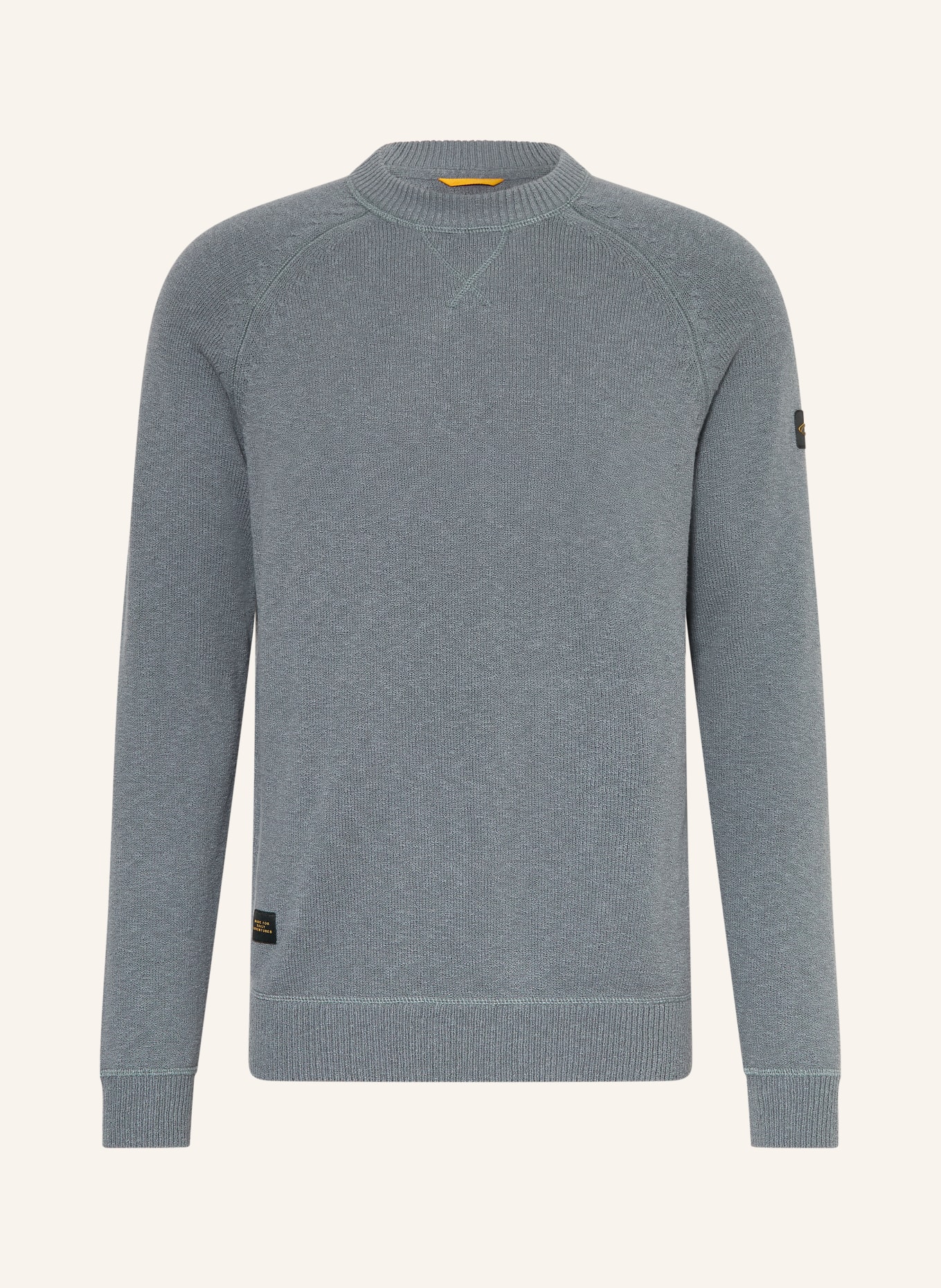 camel active sweter: SZARONIEBIESKI