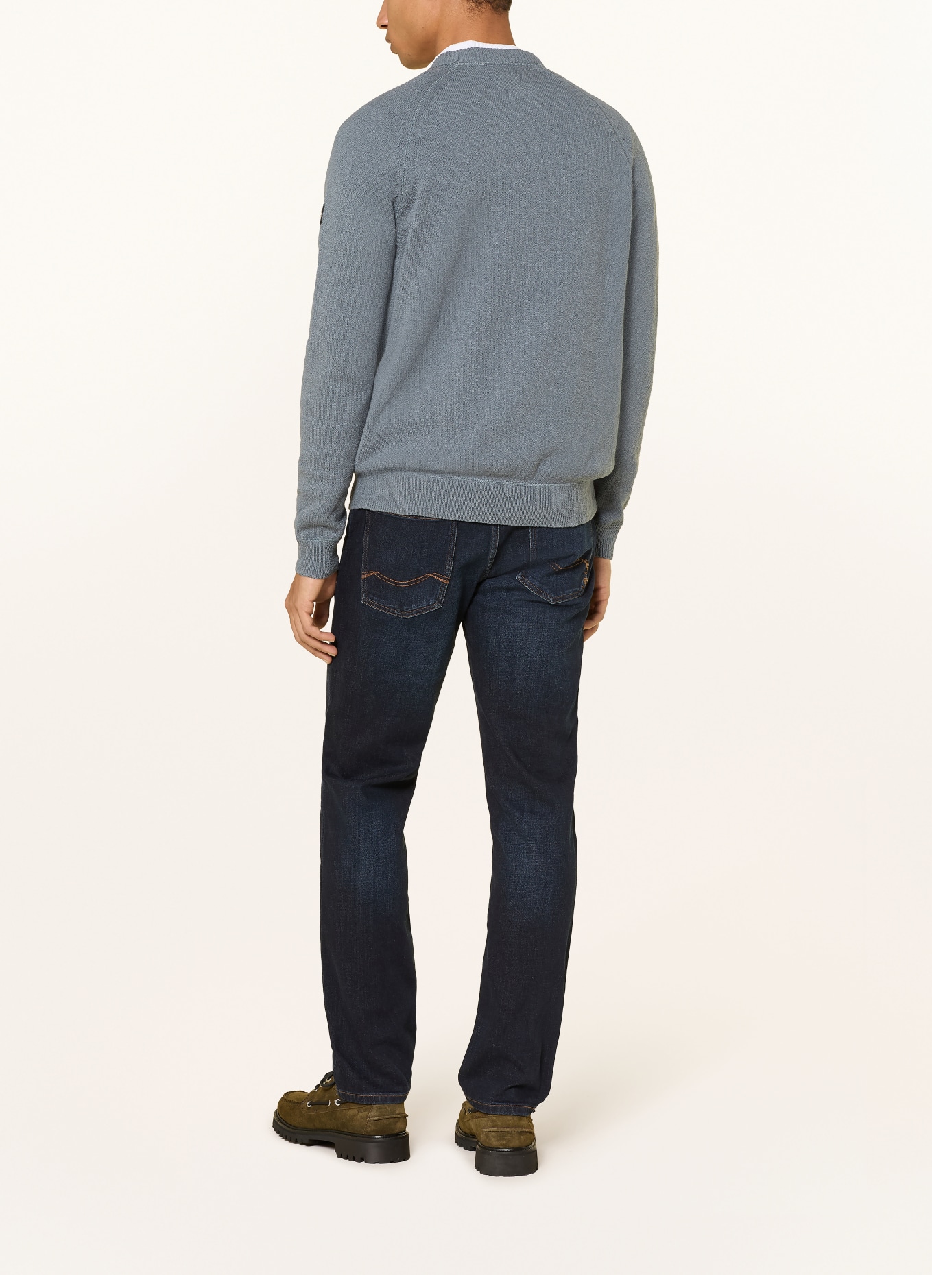 camel active sweter: SZARONIEBIESKI