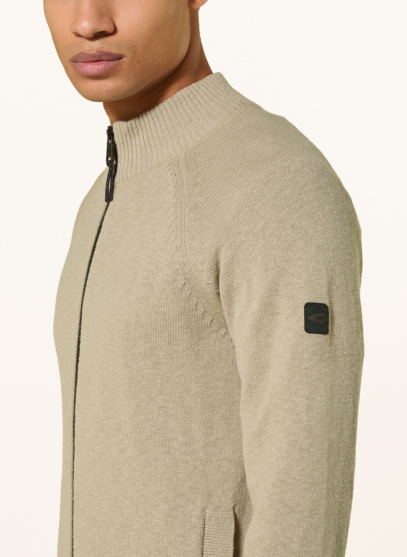 camel active Strickjacke: BEIGE