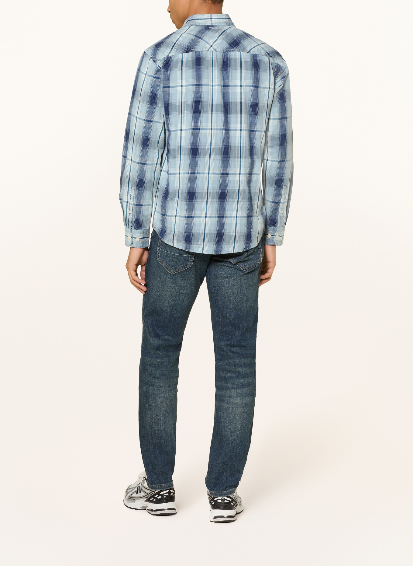 camel active Hemd Regular Fit: HELLBLAU / BLAUGRAU / BLAU