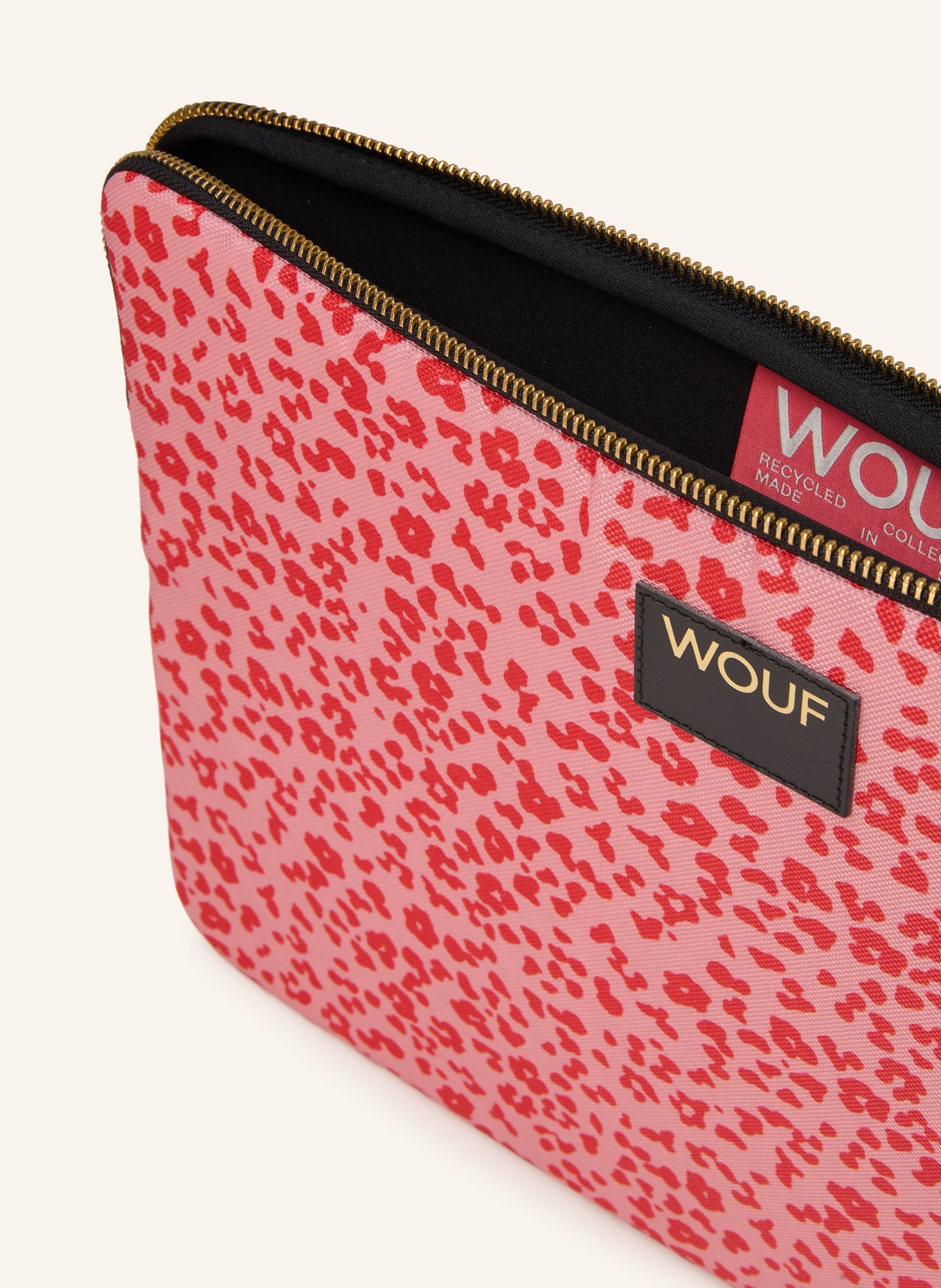WOUF Laptop-Hülle CUTE: HELLROT / ROT / SCHWARZ