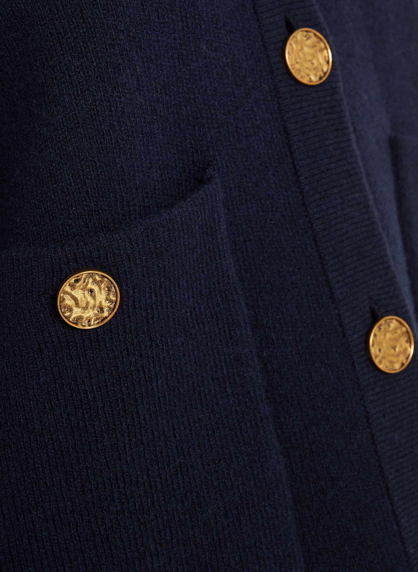 TOTEME Strickjacke: DUNKELBLAU