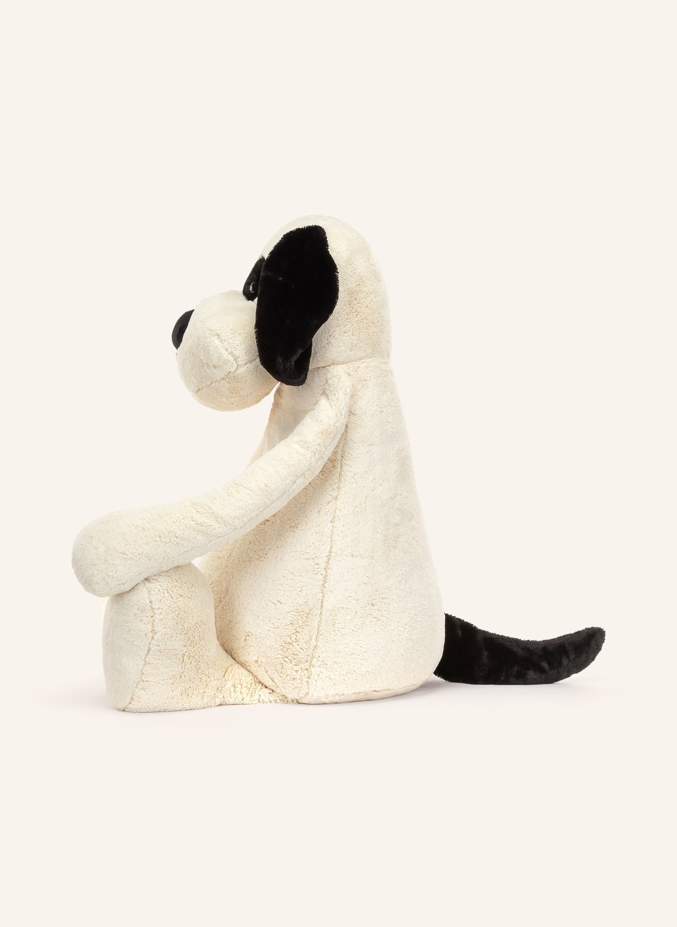 Jellycat Plüsch-Spielzeug BASHFUL BLACK & CREAM PUPPY GIGANTIC: CREME / SCHWARZ
