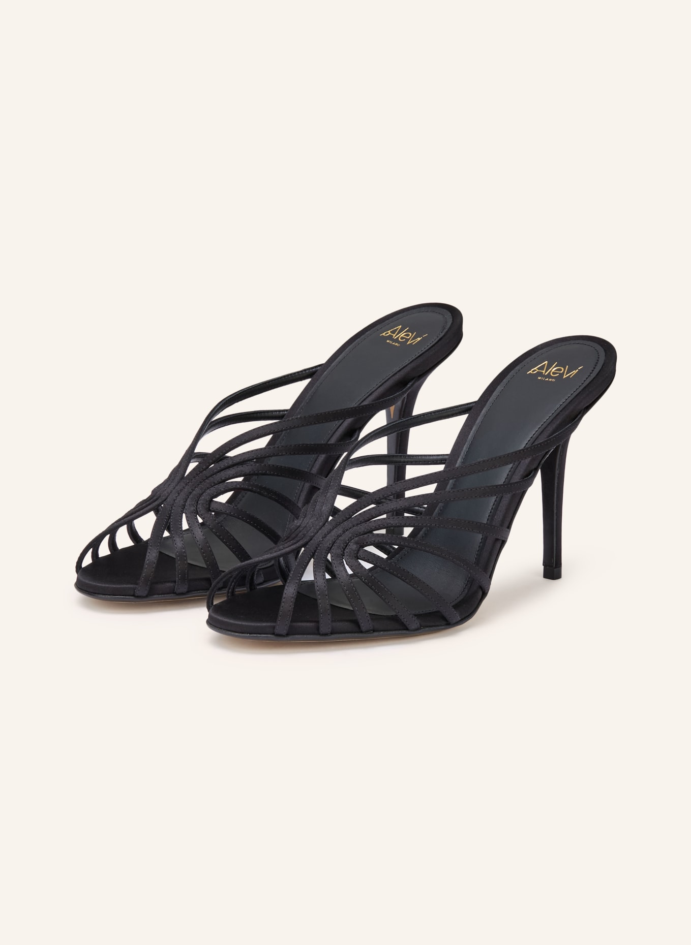 ALEVI Mules DIANA: SCHWARZ
