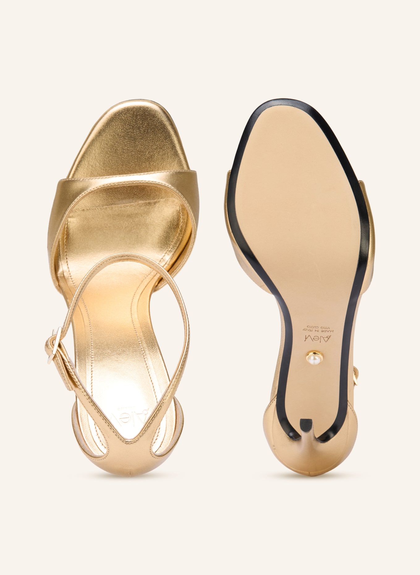 ALEVI BAR sandals: GOLD