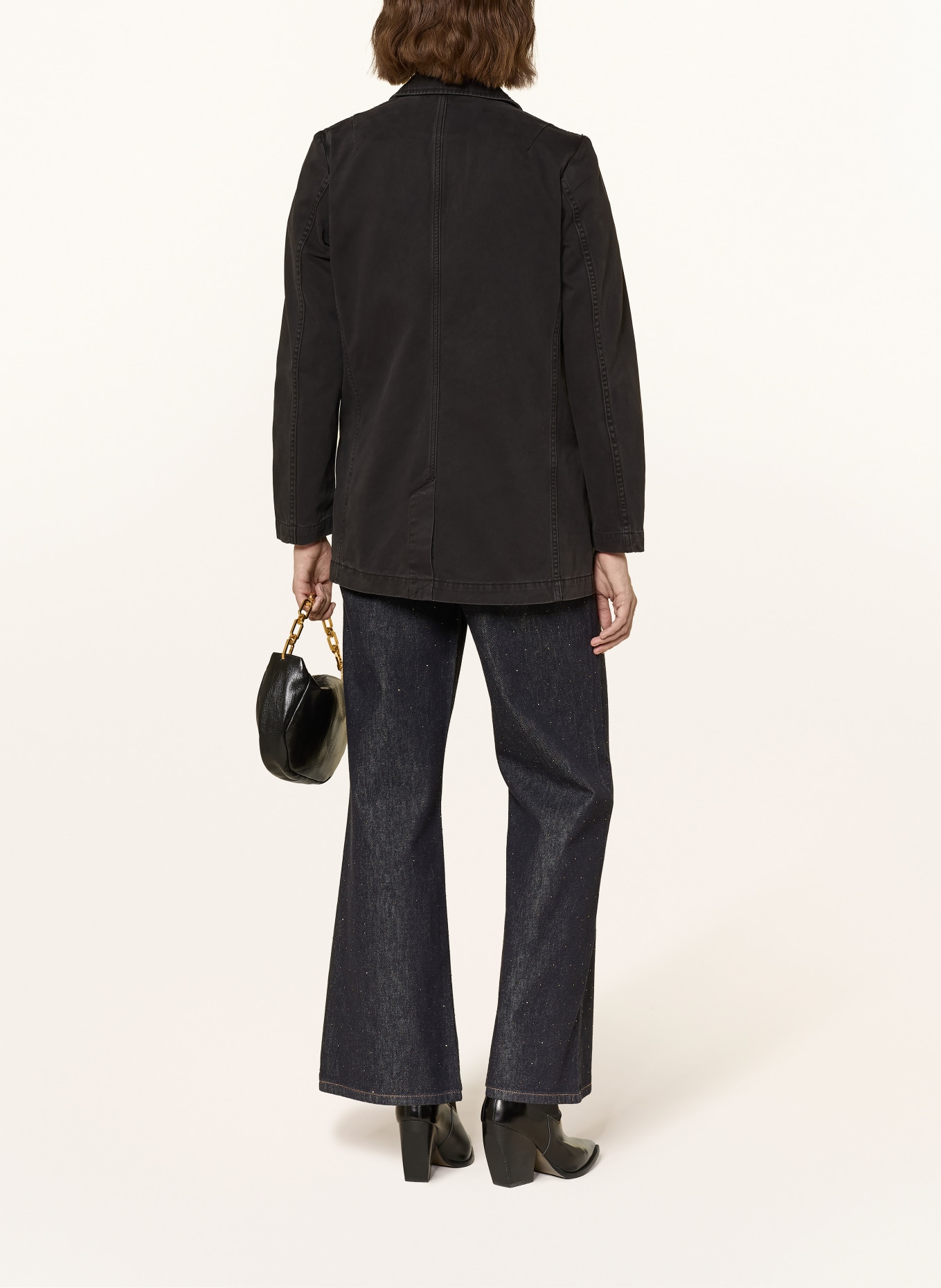 ALLSAINTS Dżinsowa marynarka ALEIDA: CZARNY