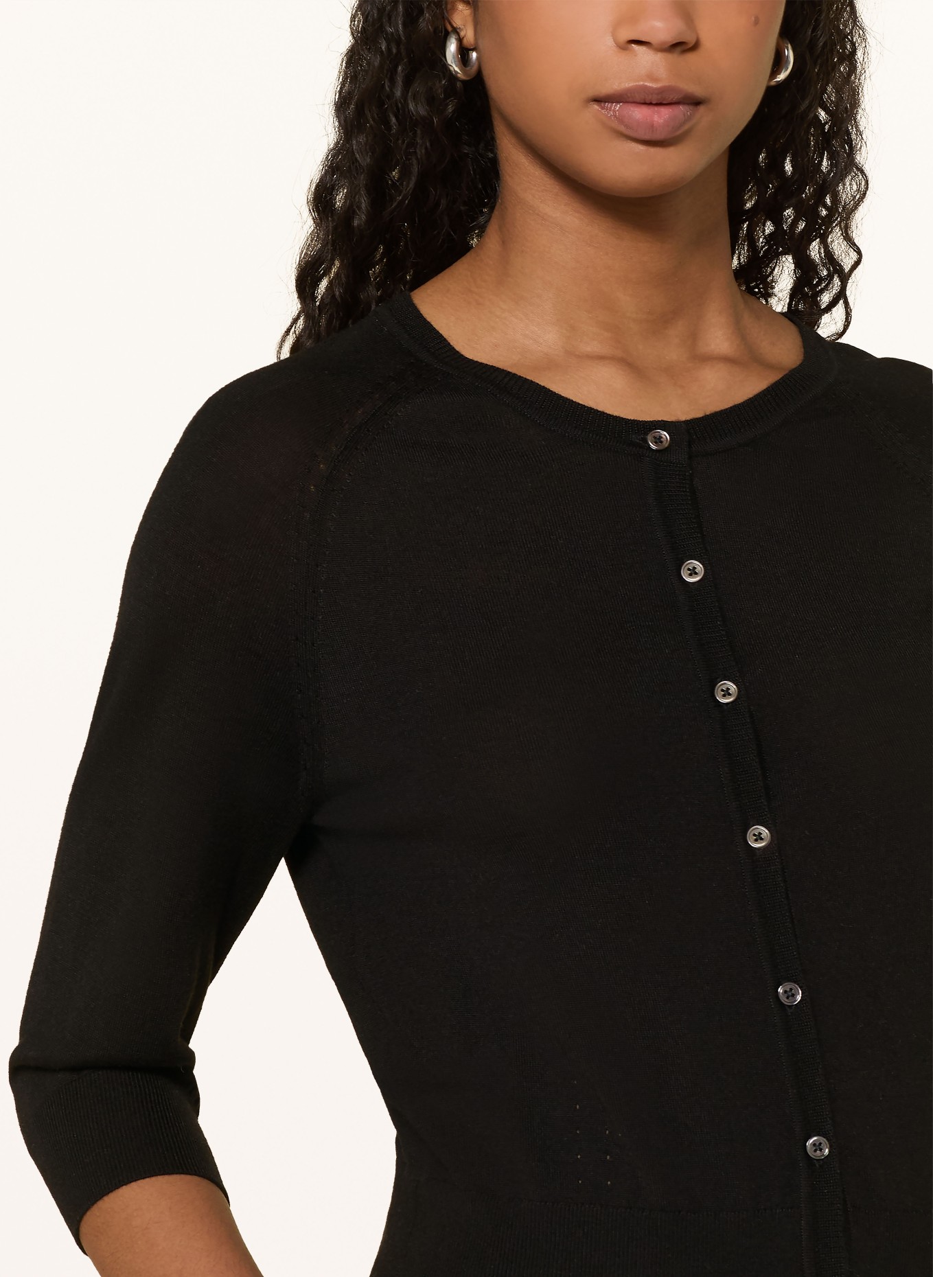 Princess GOES HOLLYWOOD Strickjacke mit 3/4-Arm: SCHWARZ